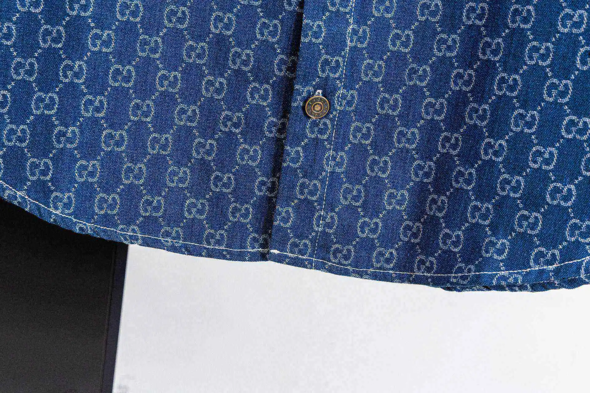 GG Monogram Jacquard Denim Shirt D15523011 — view 7