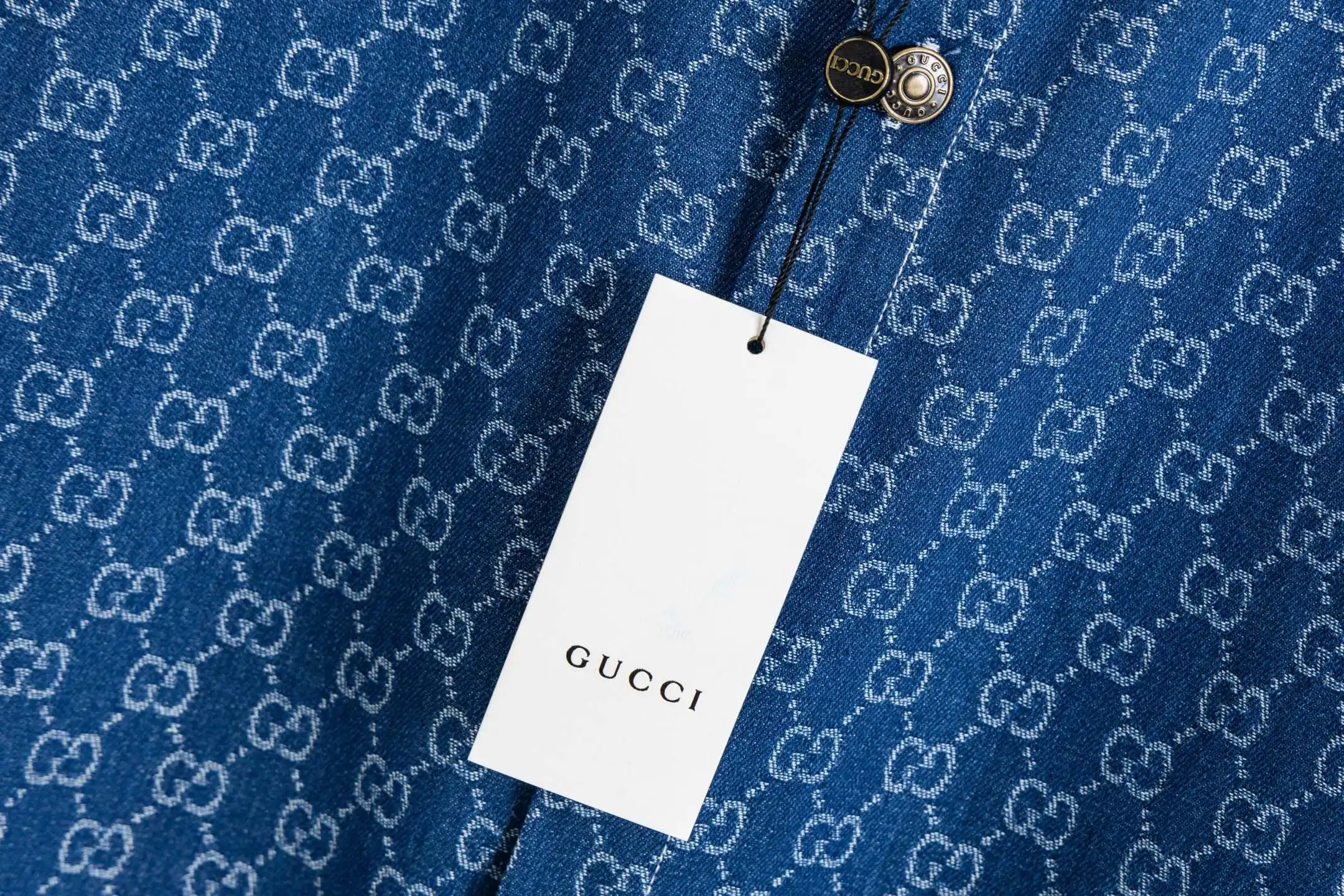 GG Monogram Jacquard Denim Shirt D15523011 — view 10