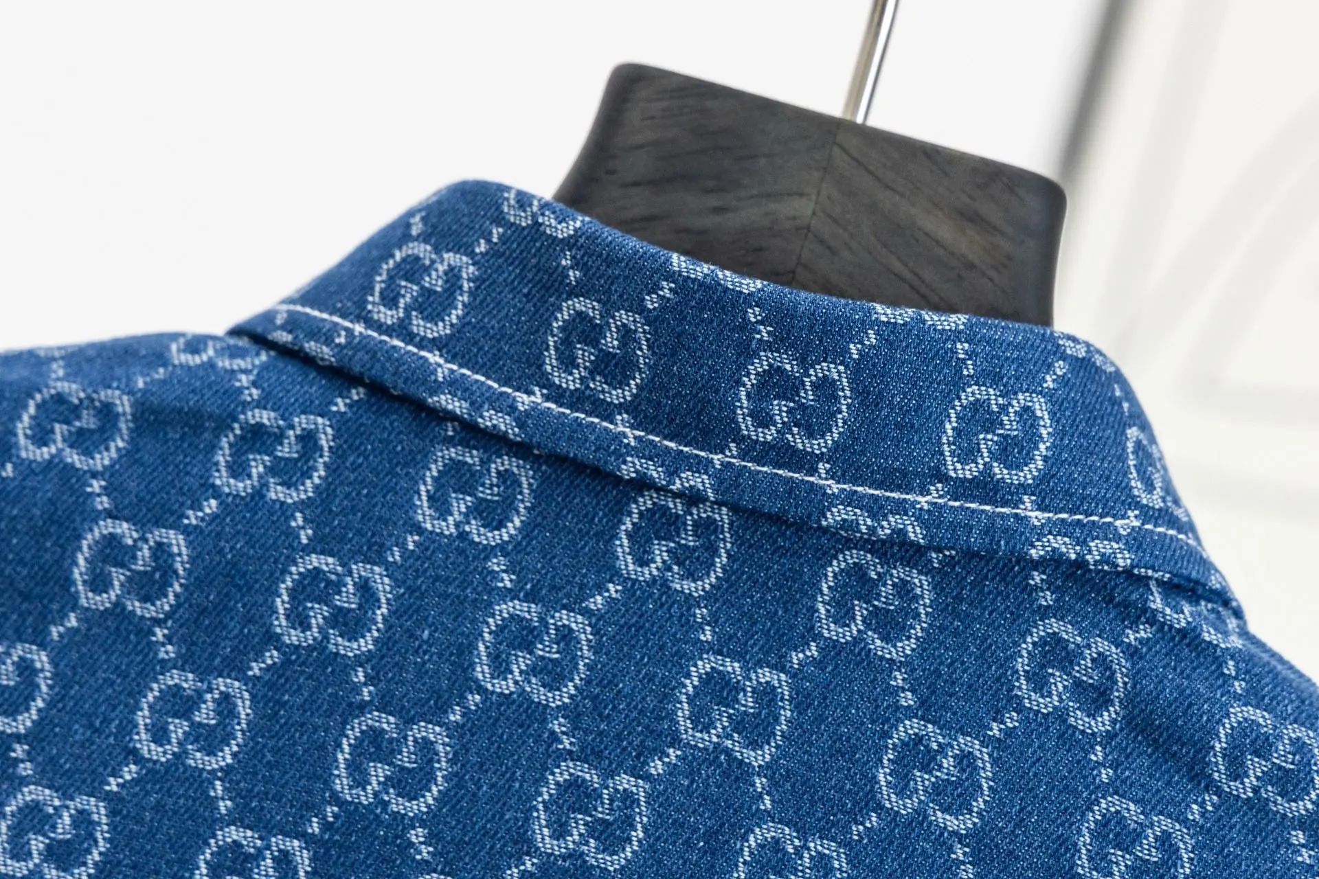 GG Monogram Jacquard Denim Shirt D15523011 — view 12