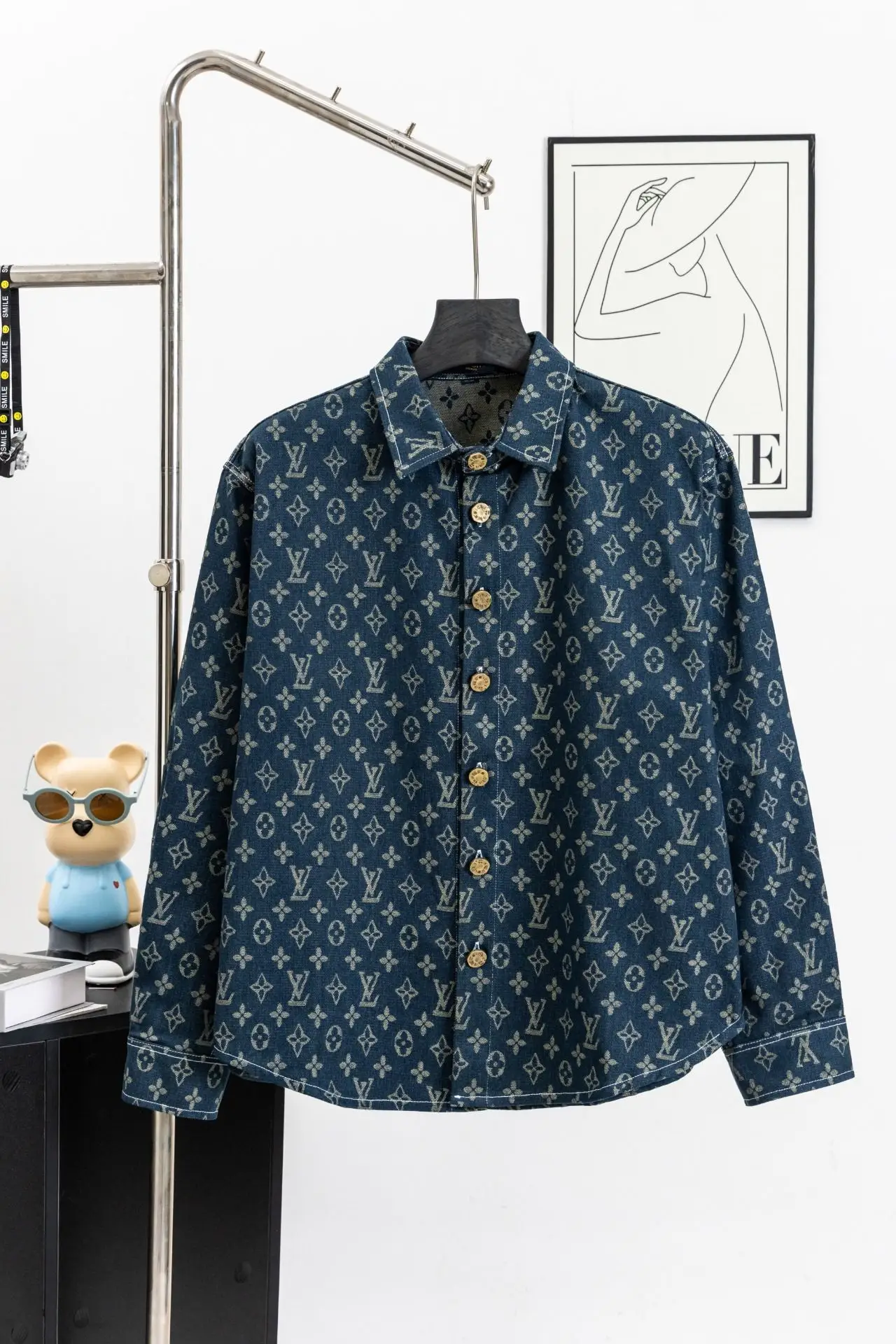 Monogram Jacquard Denim Shirt D15523005