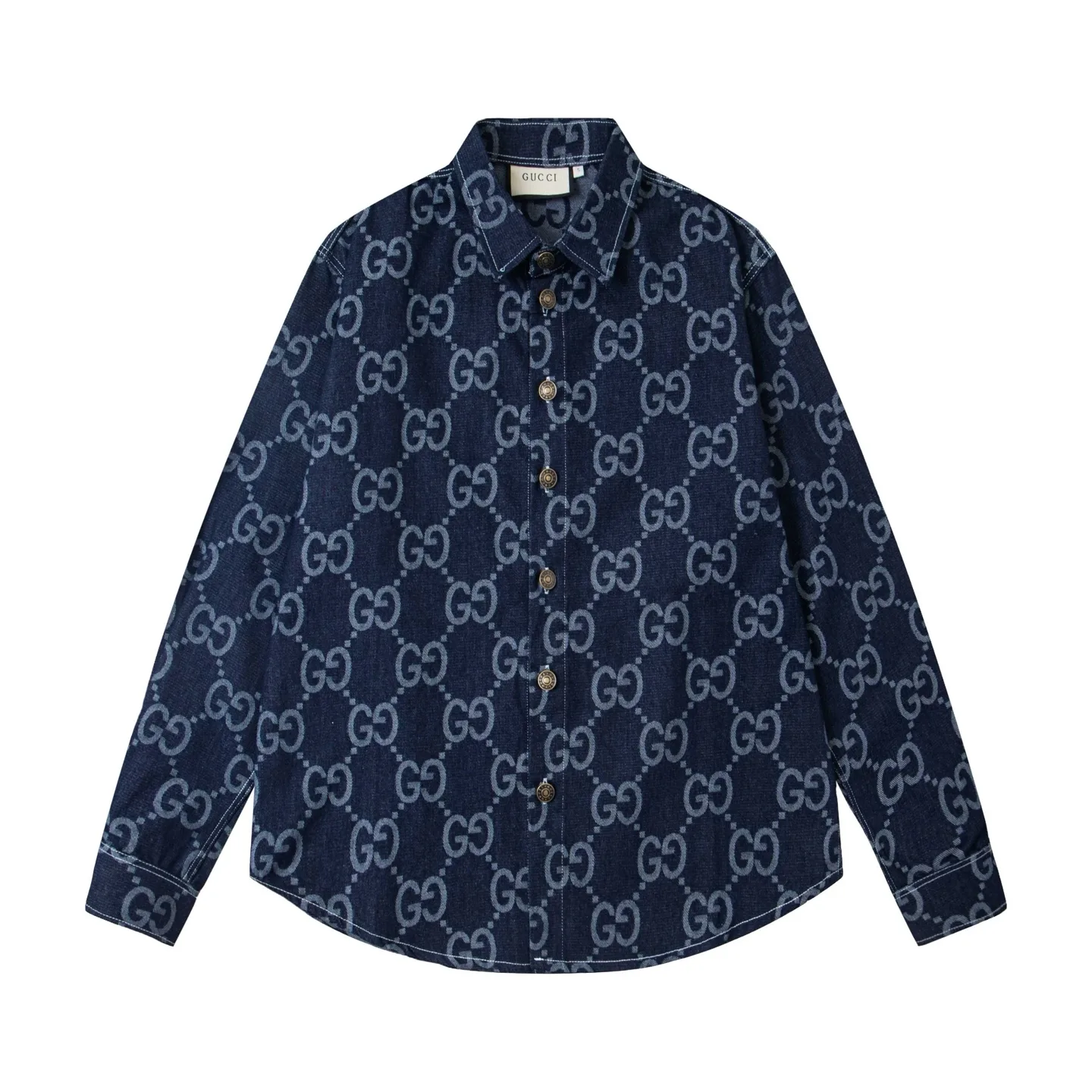 GG Monogram Jacquard Denim Shirt D15523009