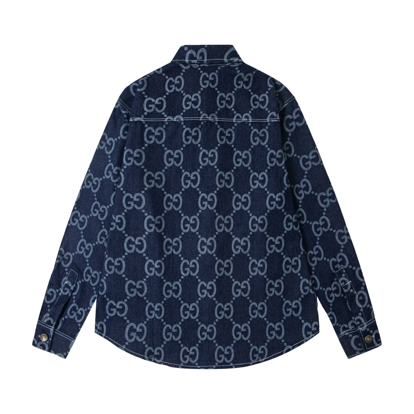 GG Monogram Jacquard Denim Shirt D15523009 — view 2