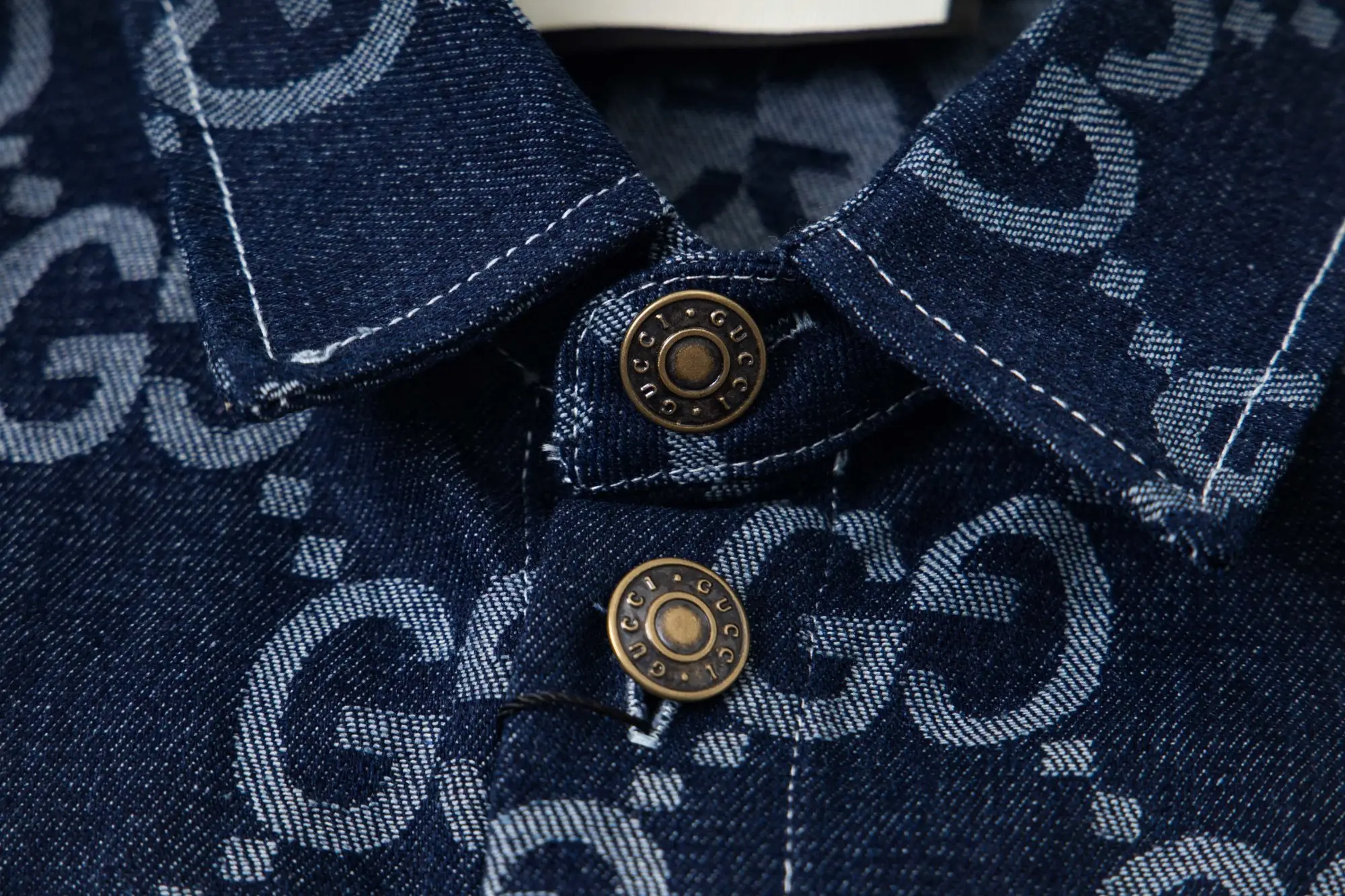 GG Monogram Jacquard Denim Shirt D15523009 — view 4