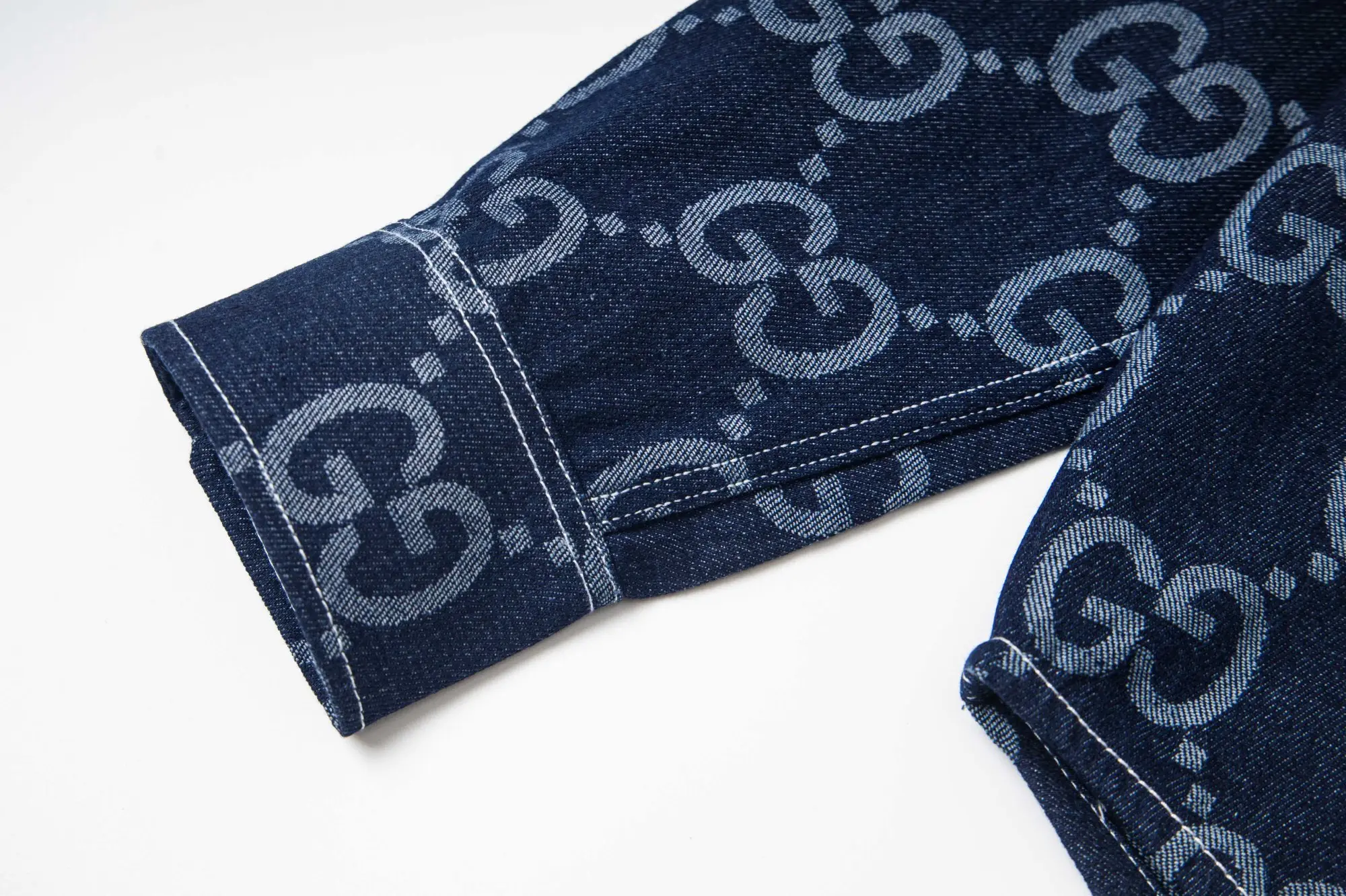 GG Monogram Jacquard Denim Shirt D15523009 — view 5
