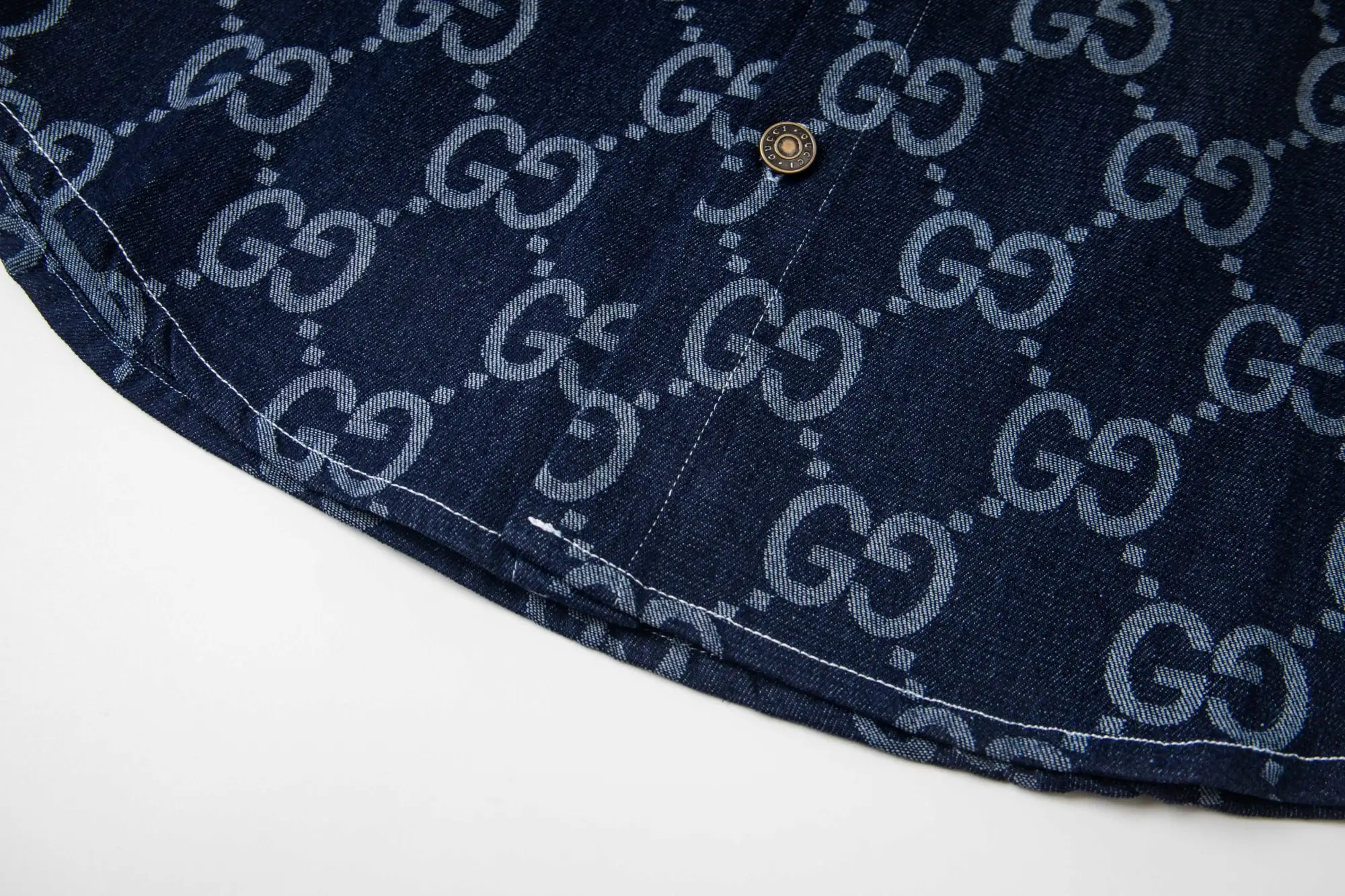 GG Monogram Jacquard Denim Shirt D15523009 — view 6