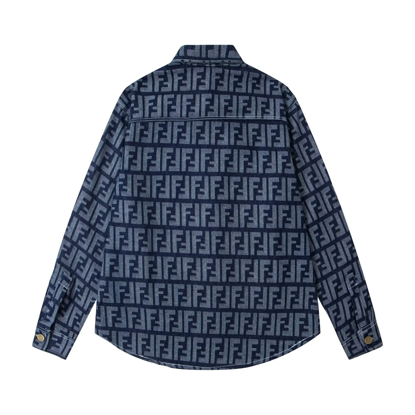 FF Monogram Jacquard Denim Shirt D15523014 — view 2