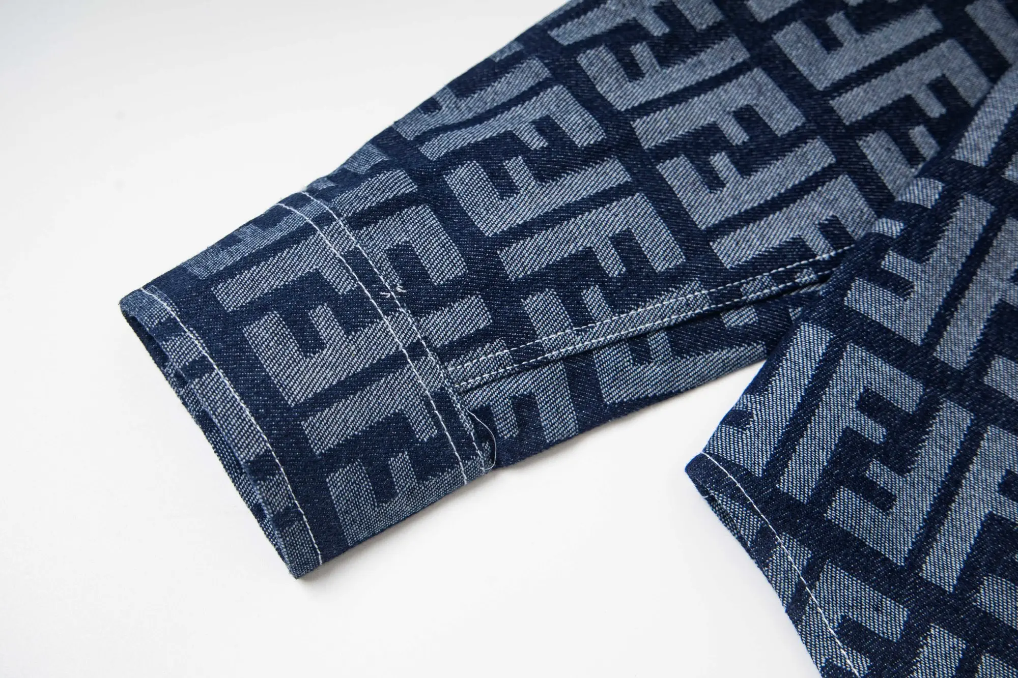 FF Monogram Jacquard Denim Shirt D15523014 — view 5