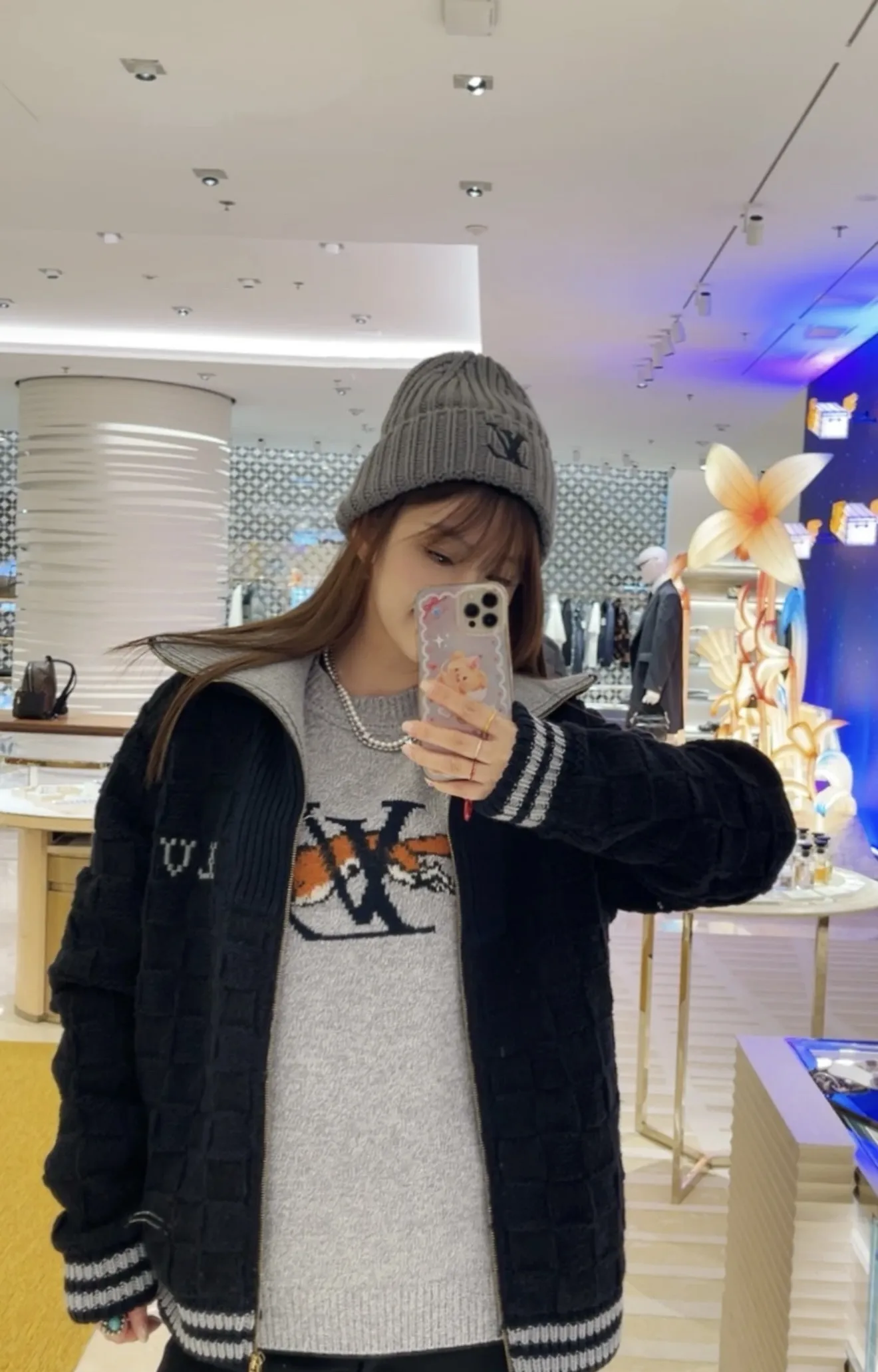 Fox Intarsia Crew-Neck Knit Sweater D16521538 — view 5