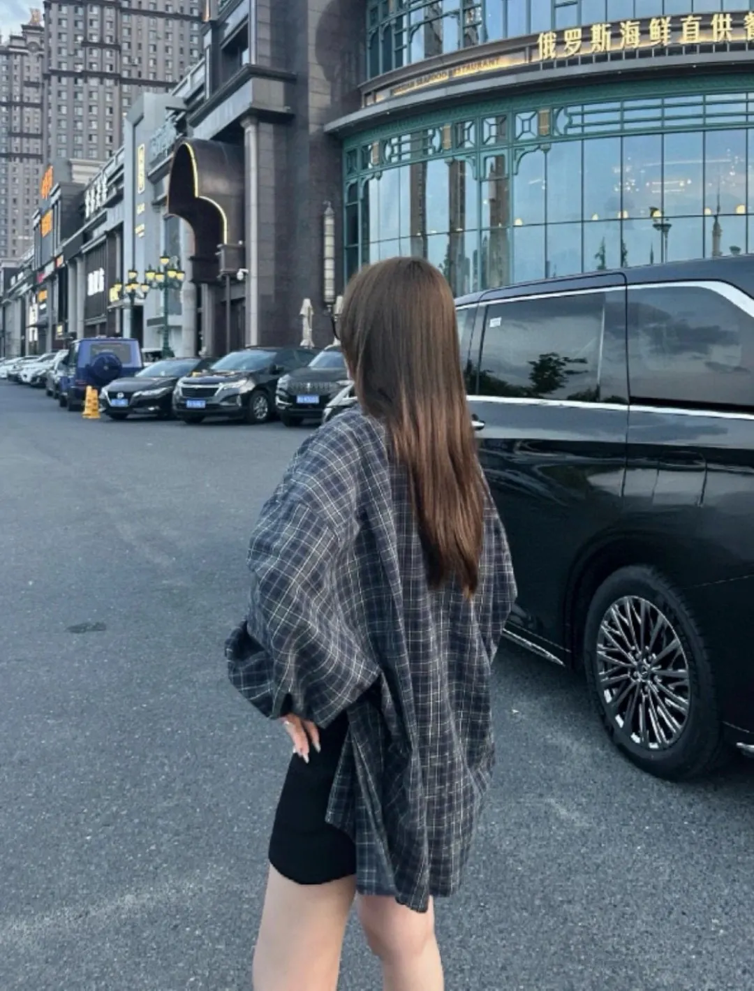 Logo-Print Plaid Cotton Shirt D16521546 — view 2