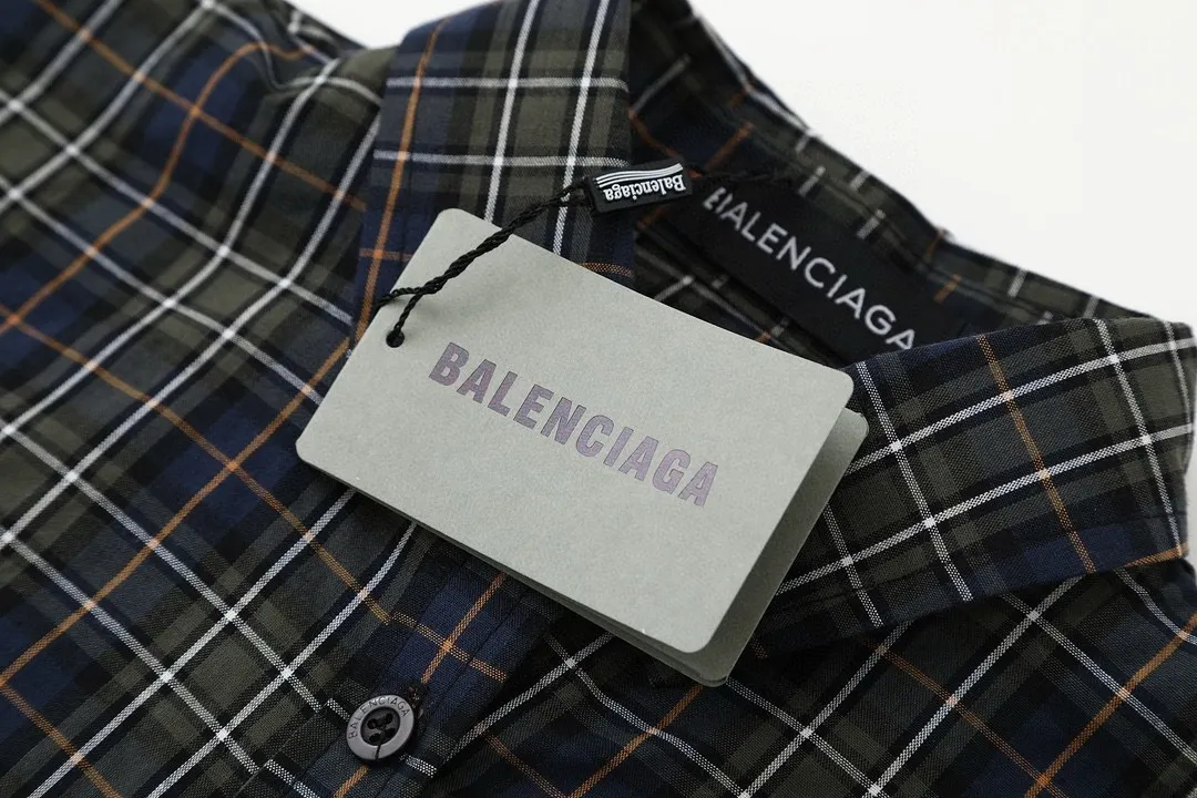 Logo-Print Plaid Cotton Shirt D16521547 — view 4