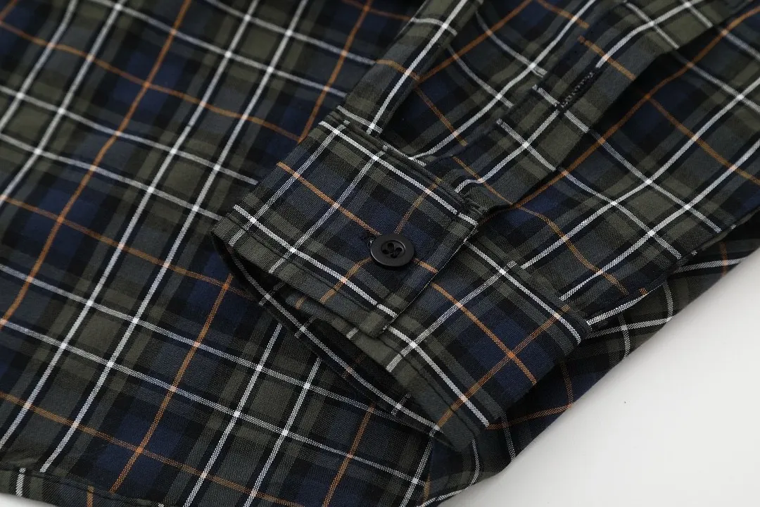 Logo-Print Plaid Cotton Shirt D16521547 — view 7