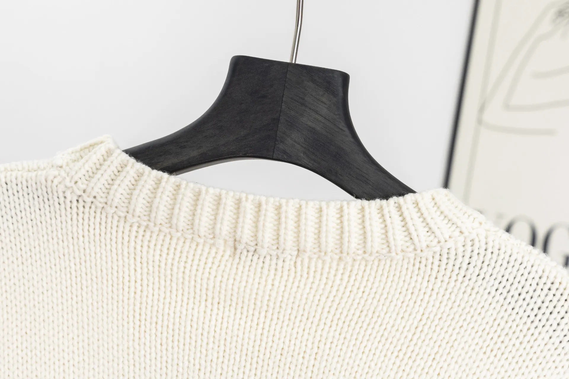 Triomphe Intarsia Knit Crew-Neck Sweater D17021537 — view 4