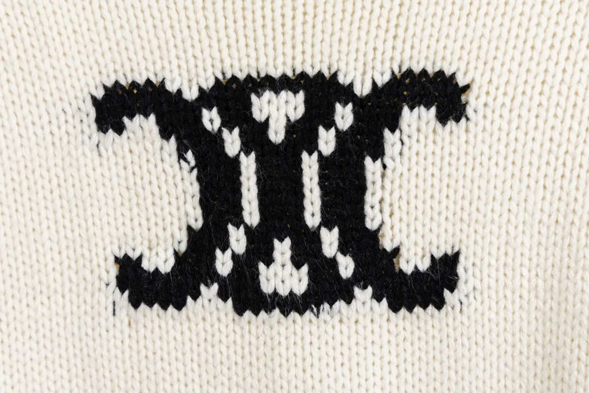 Triomphe Intarsia Knit Crew-Neck Sweater D17021537 — view 6