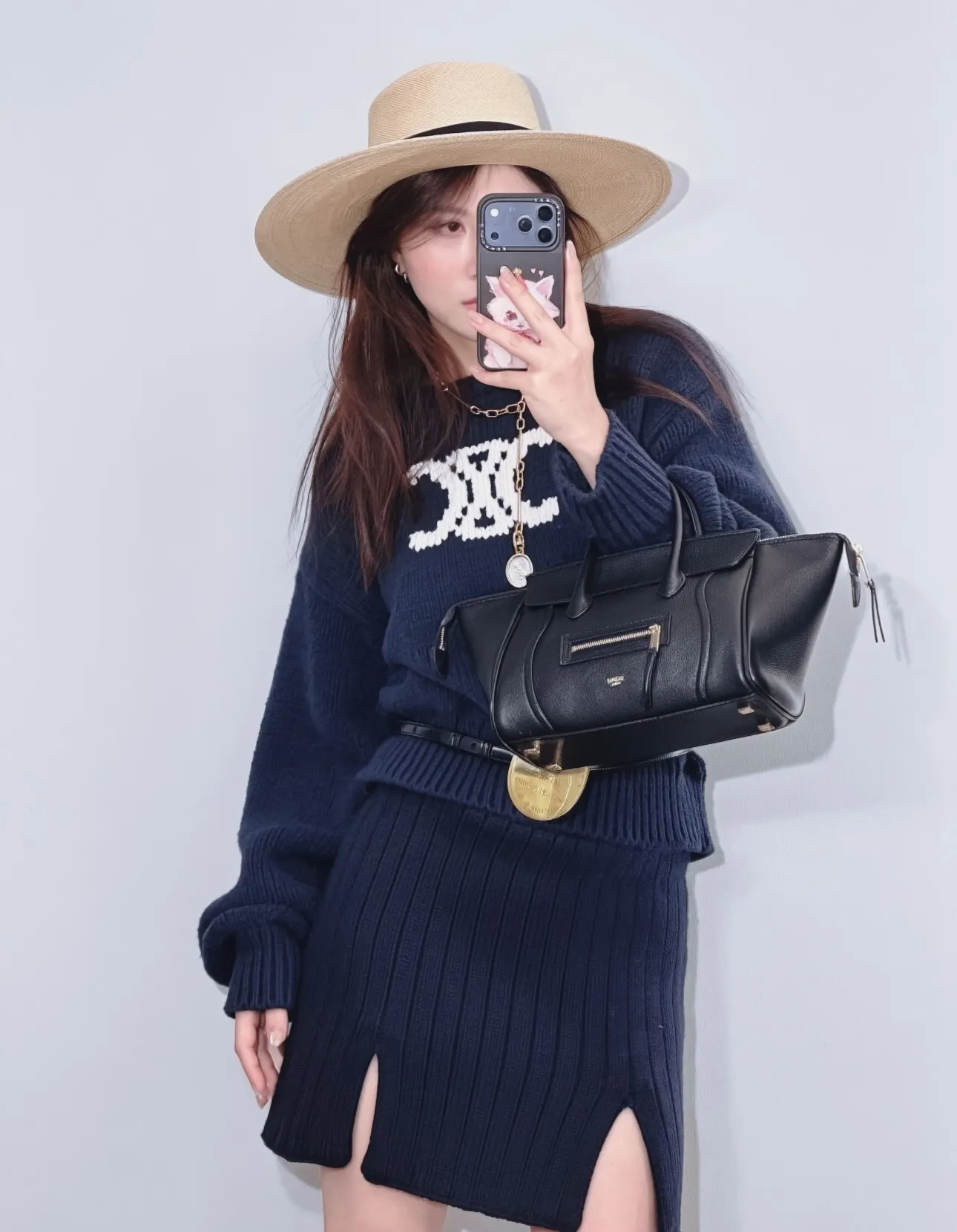 Triomphe Logo Cropped Knit Sweater D17021534 — view 10