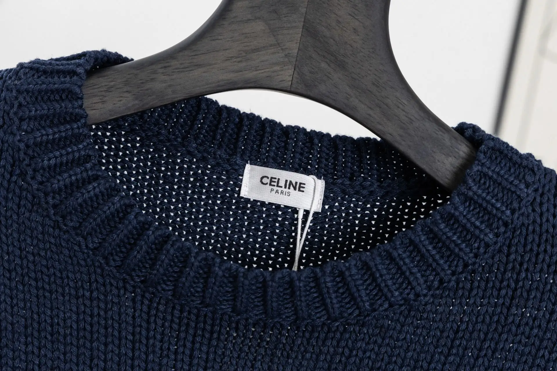 Triomphe Intarsia Cropped Knit Sweater D17021535 — view 3