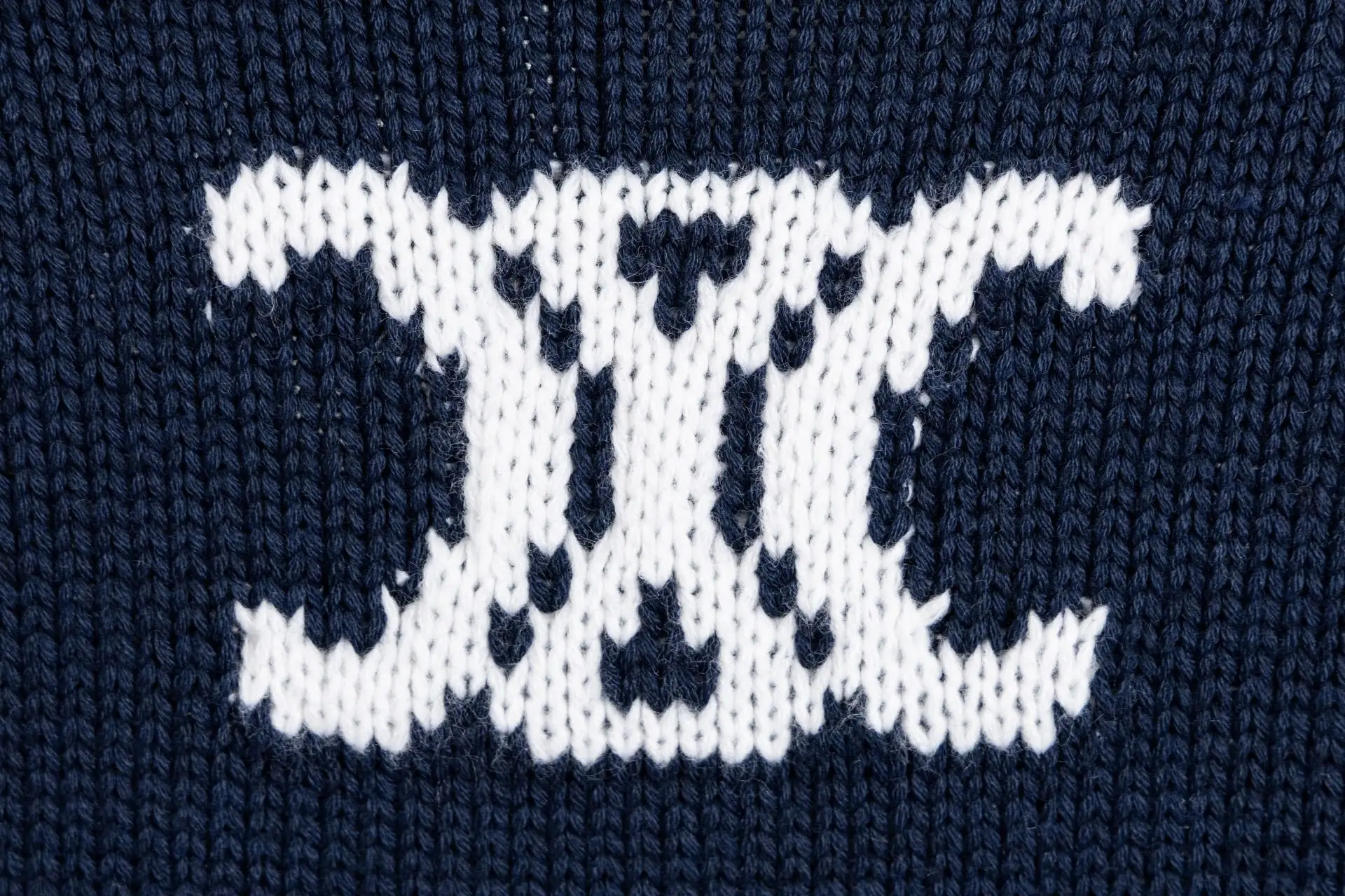 Triomphe Intarsia Cropped Knit Sweater D17021535 — view 6