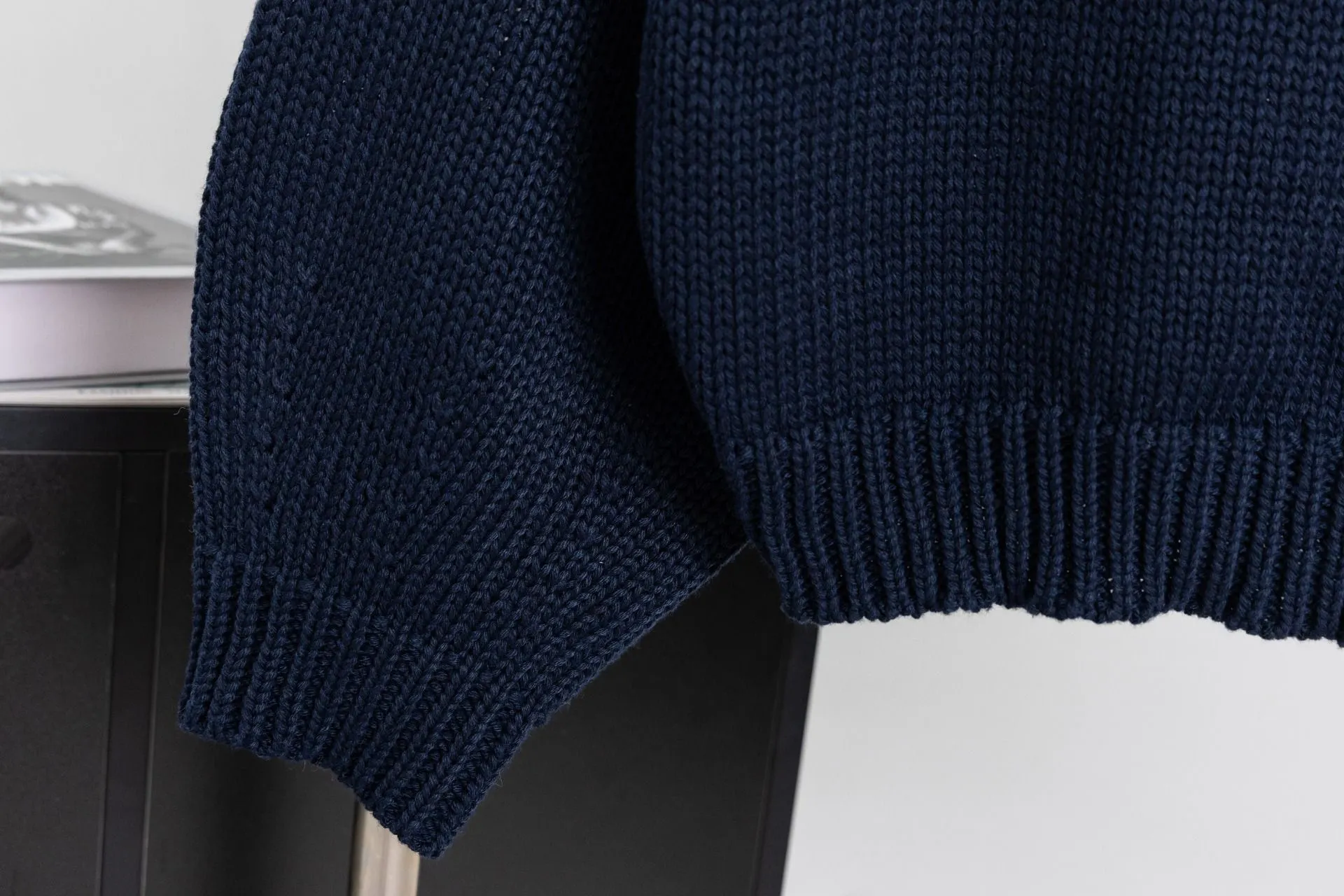 Triomphe Intarsia Cropped Knit Sweater D17021535 — view 7