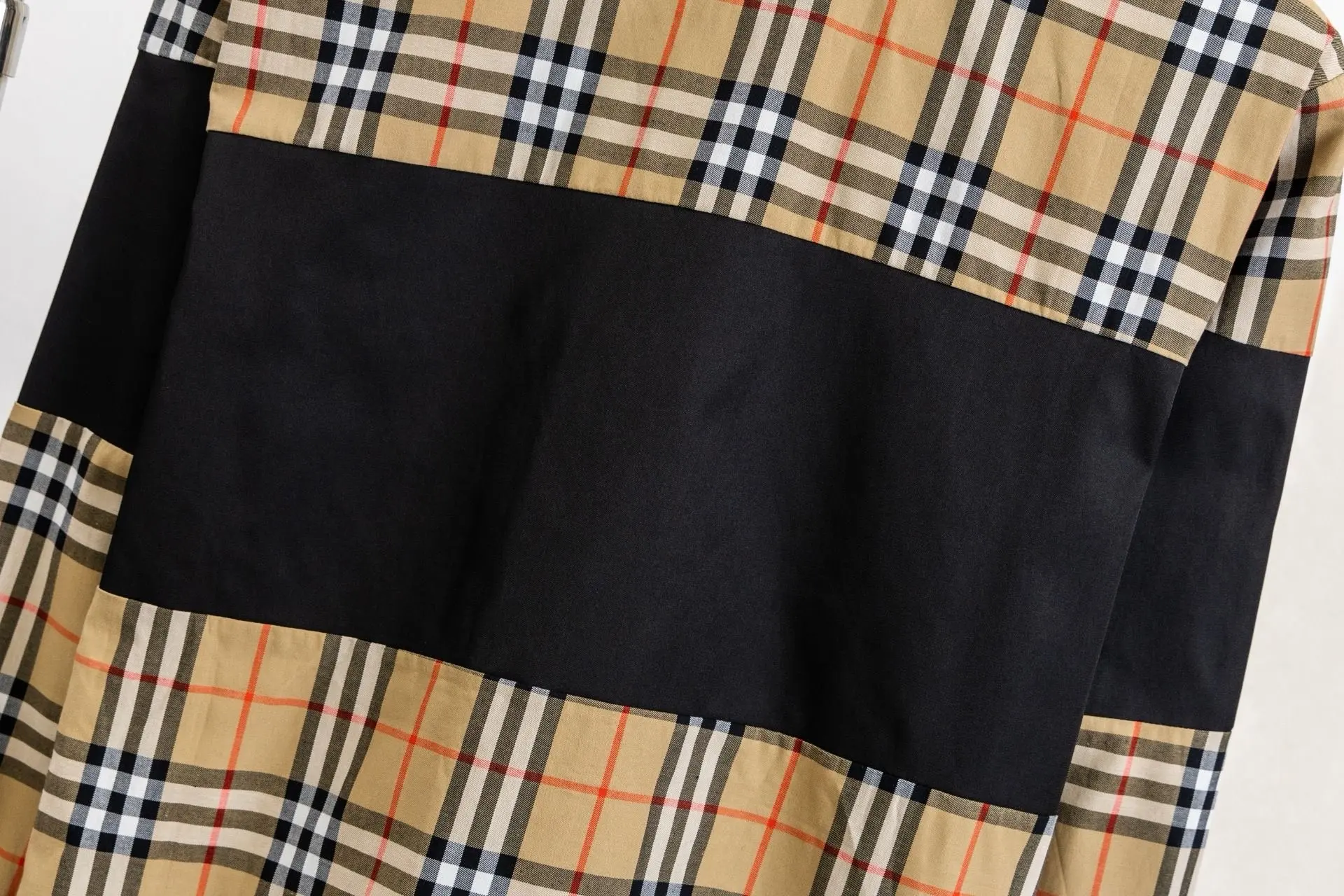 Panelled Check Zip-Up Shirt Jacket D19023016 — view 9