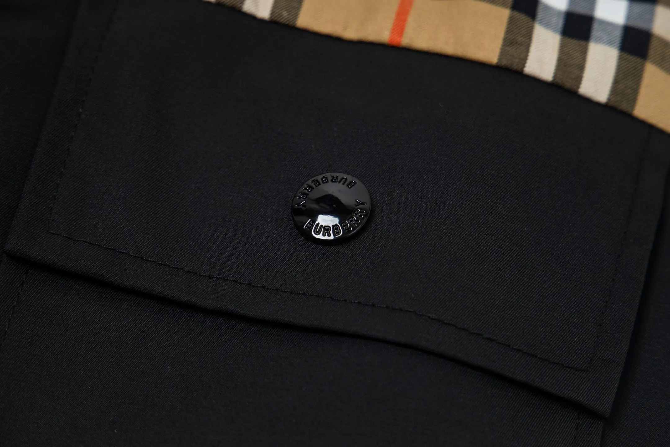 Check and Panel Zip-Up Overshirt D19023017 — view 5