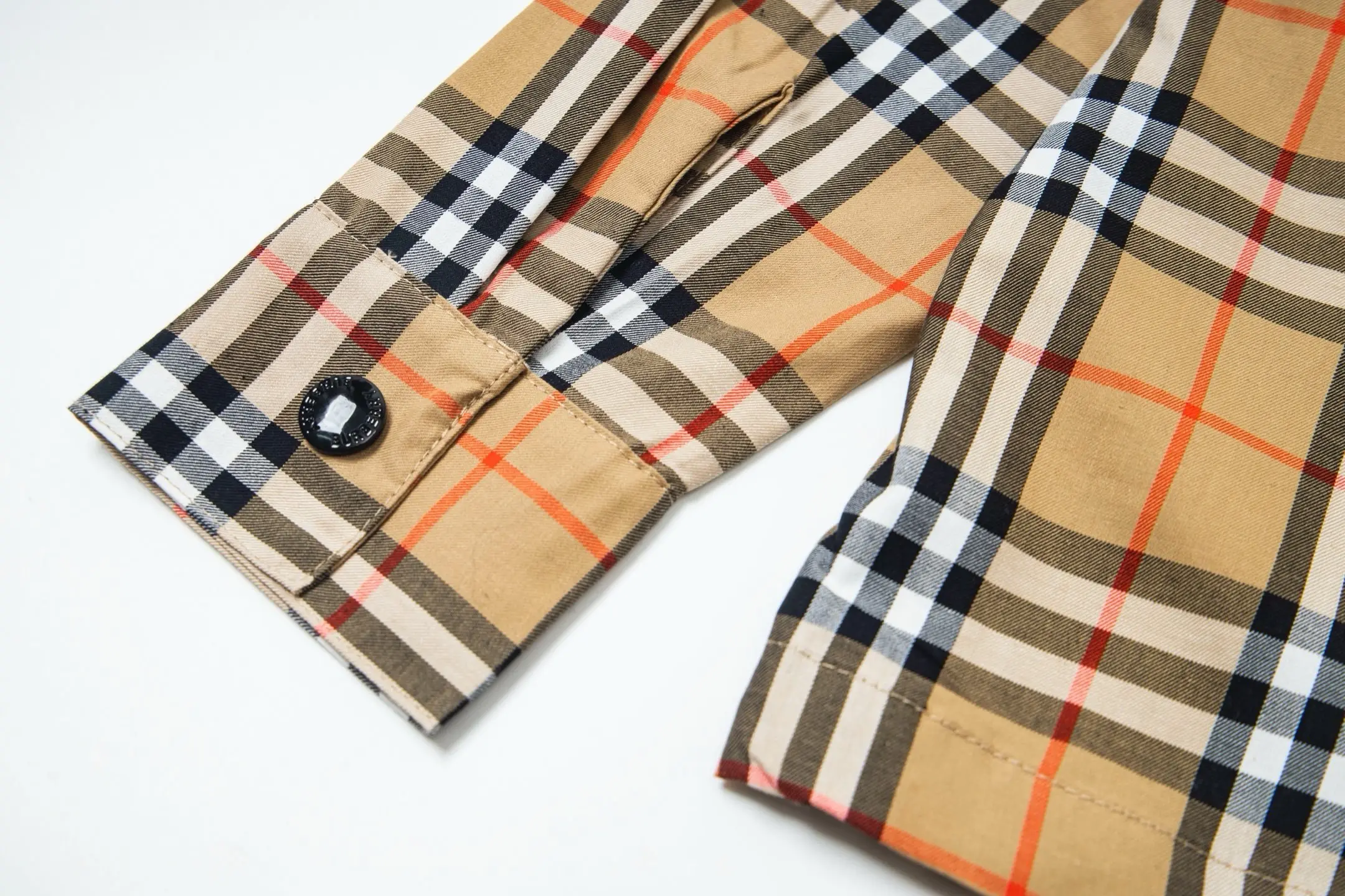 Check and Panel Zip-Up Overshirt D19023017 — view 11