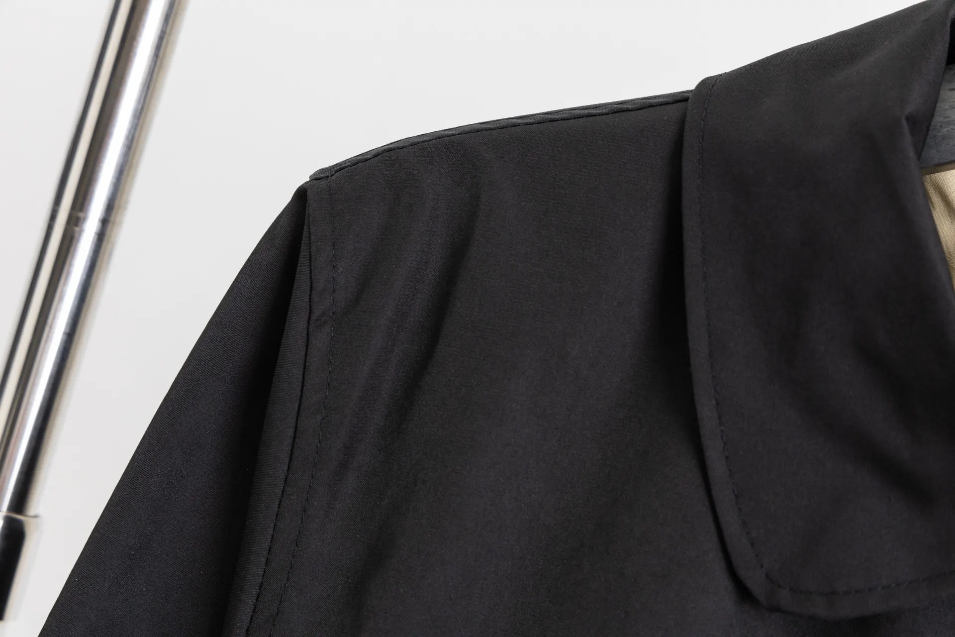 Embroidered Logo Harrington Jacket with Check Lining D19522981 — view 5