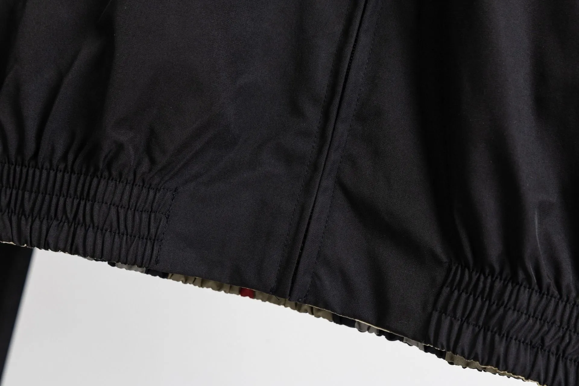 Embroidered Logo Harrington Jacket with Check Lining D19522981 — view 11