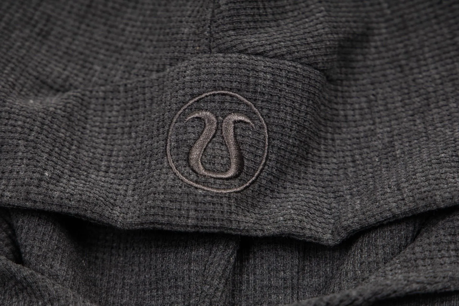 Waffle-Knit Cropped Zip-Up Hoodie D20022997 — view 4