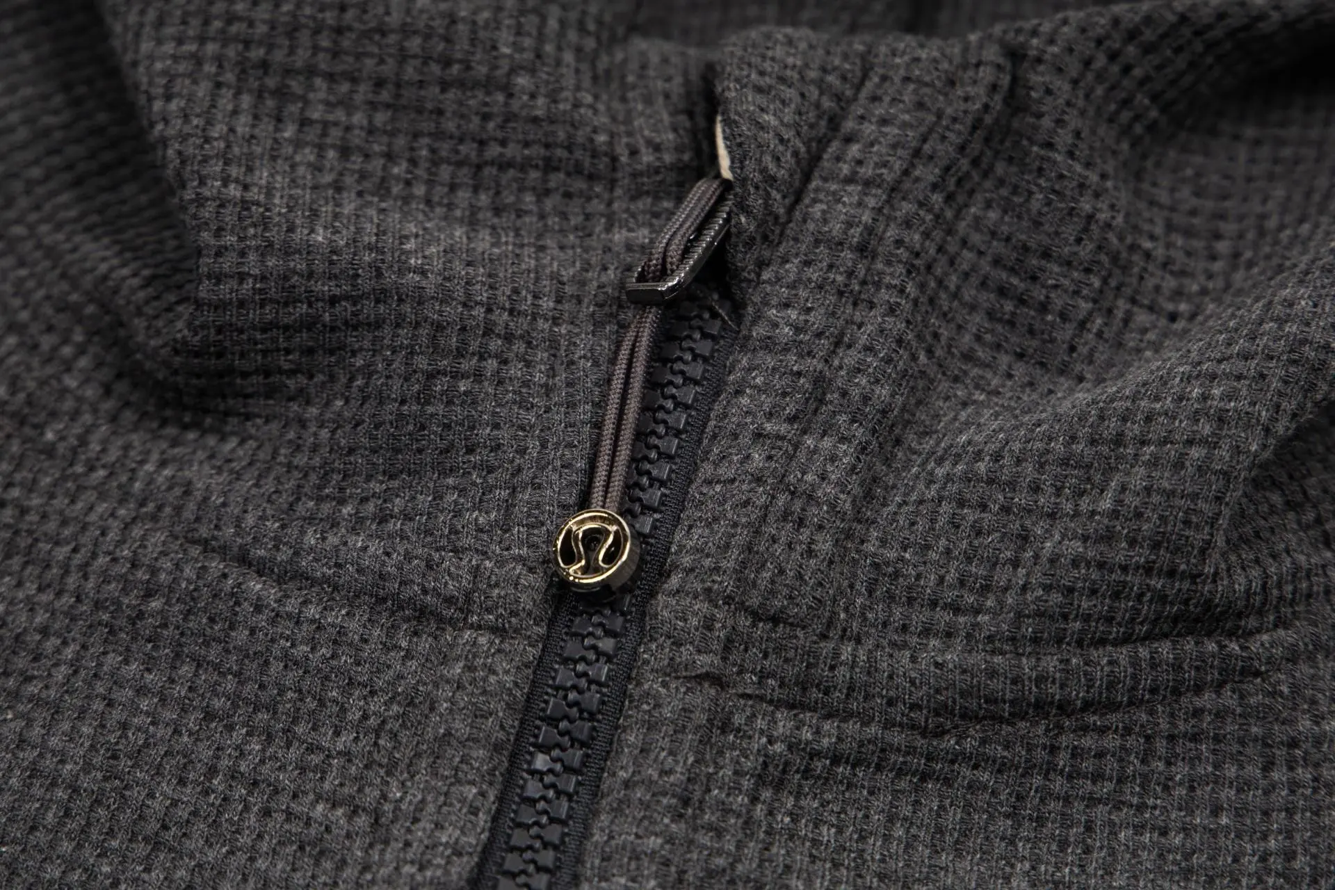 Waffle-Knit Cropped Zip-Up Hoodie D20022997 — view 5