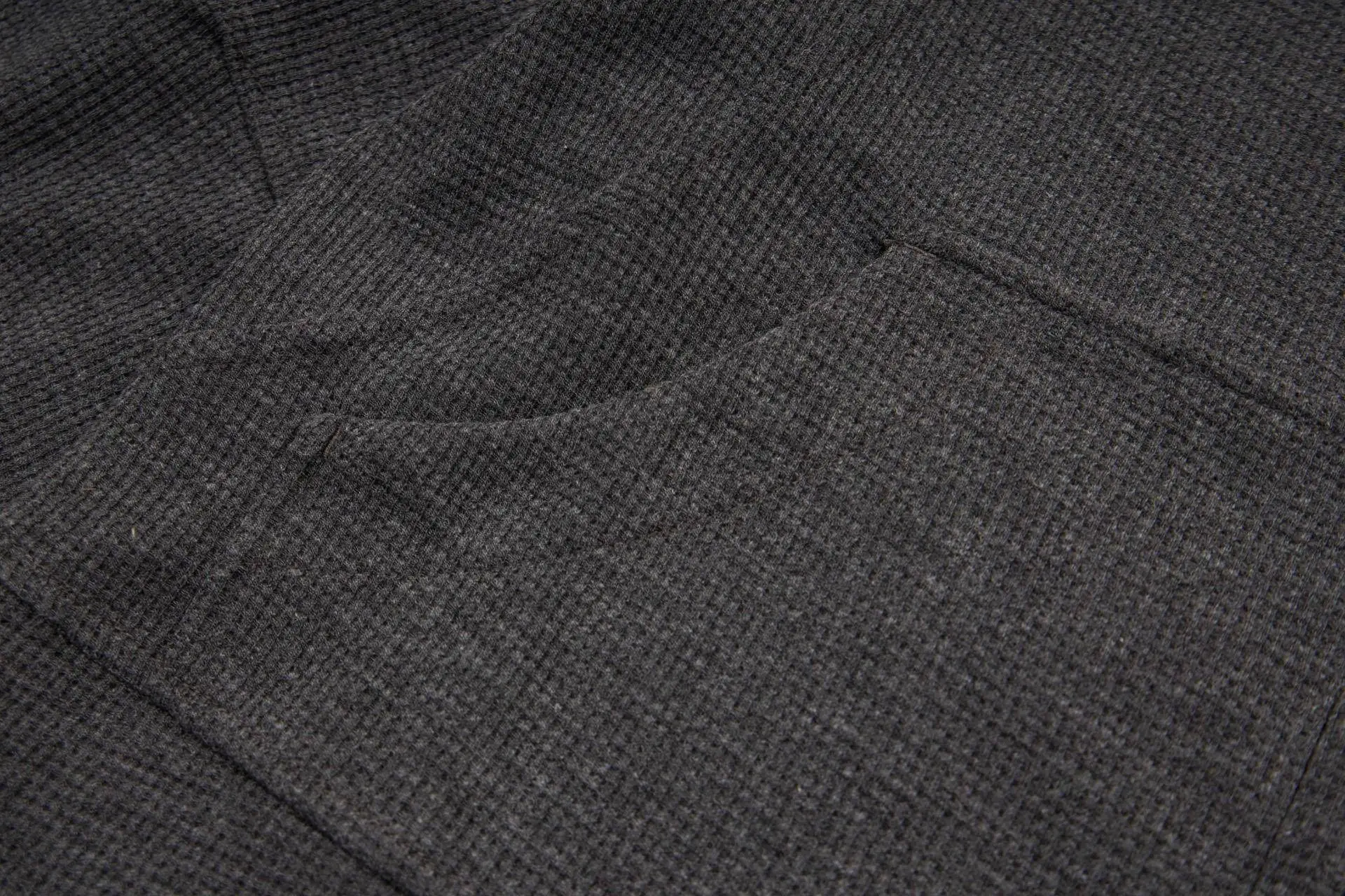 Waffle-Knit Cropped Zip-Up Hoodie D20022997 — view 6