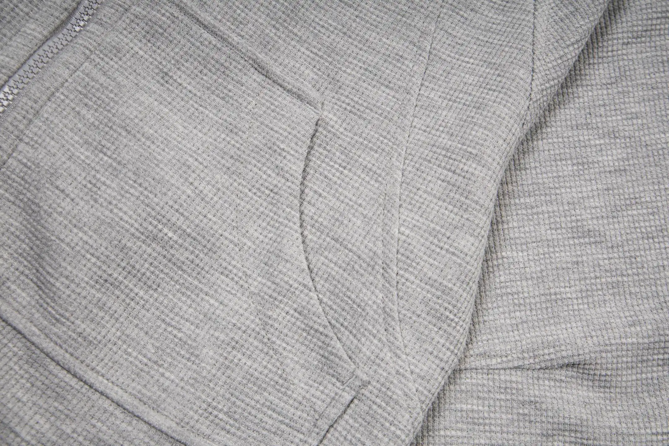 Waffle-Knit Cropped Hooded Jacket D20022994 — view 7