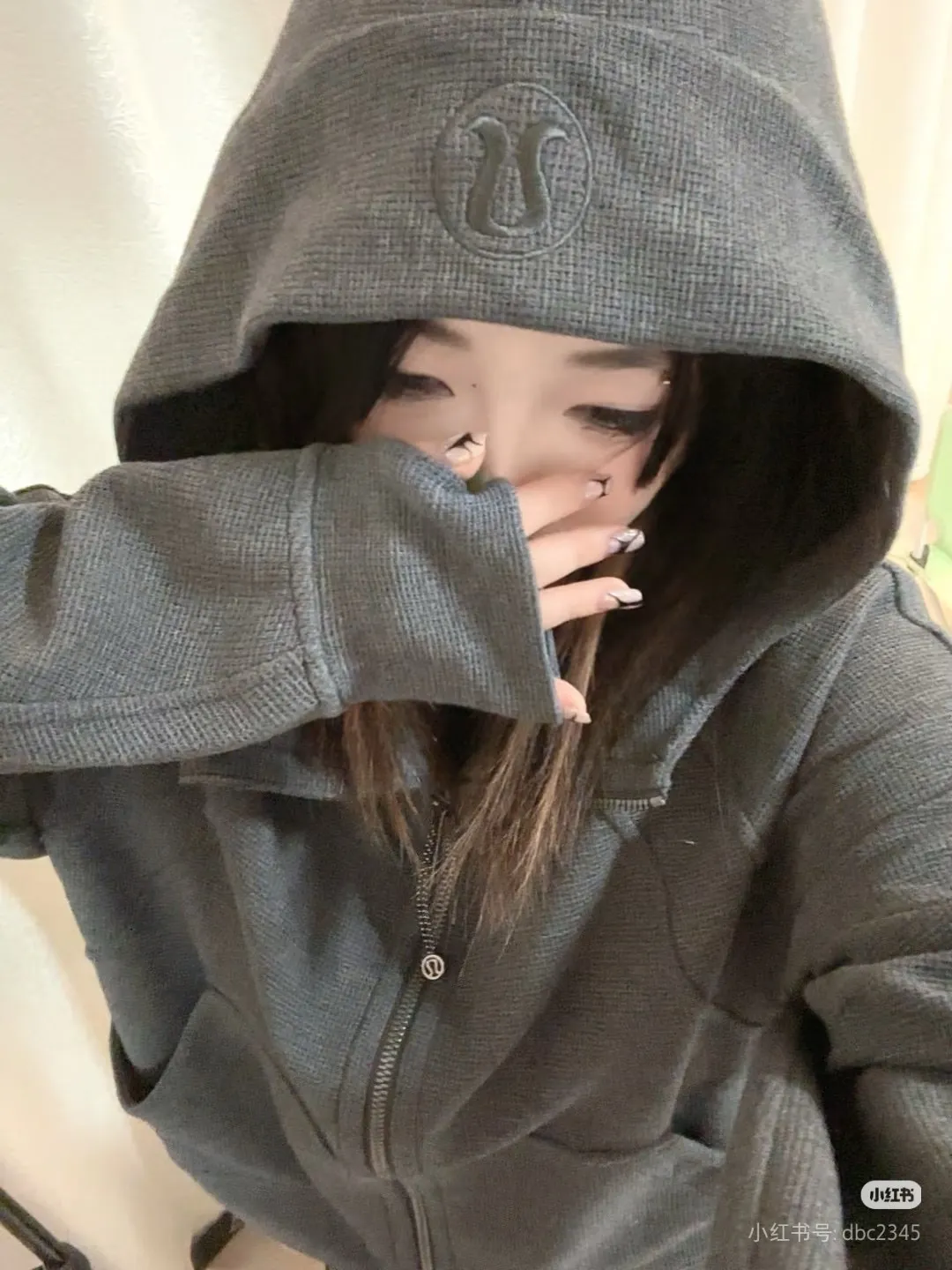 Waffle-Knit Zip-Up Hooded Jacket D20022995 — view 7