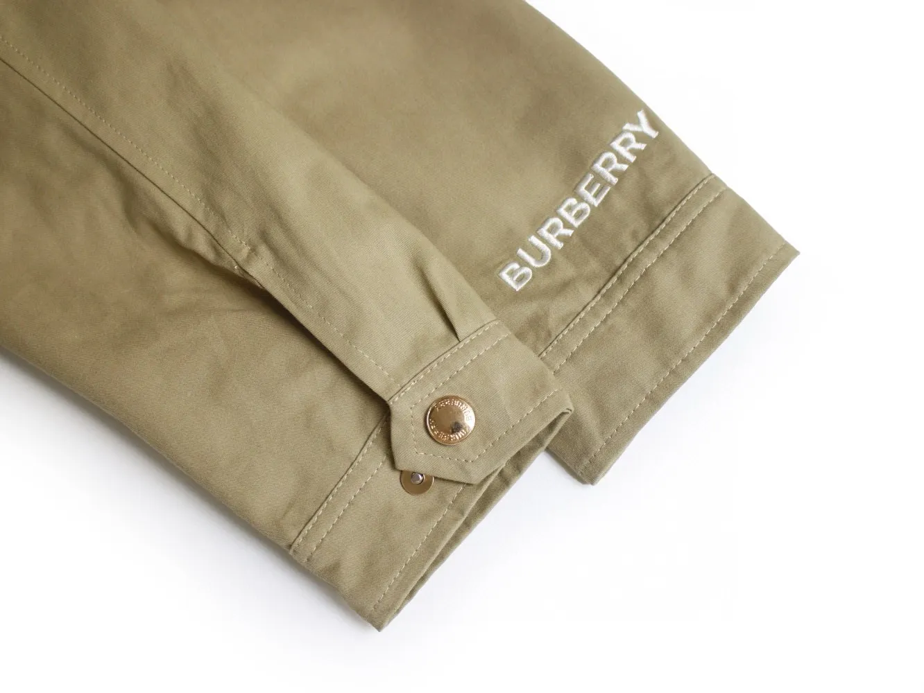 Check-Collar Cotton Twill Harrington Jacket D20522973 — view 5