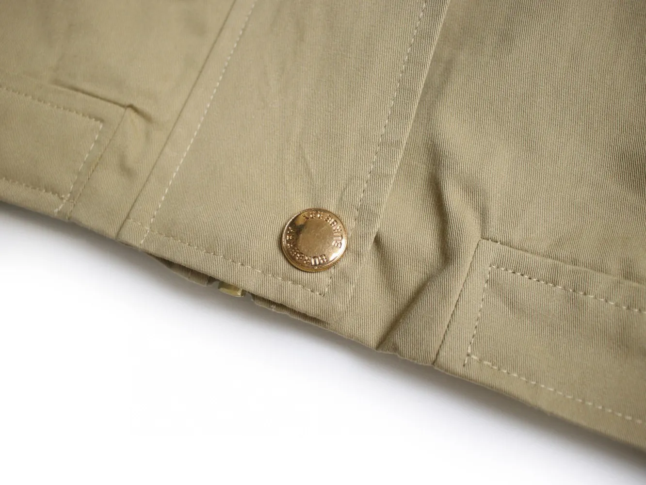 Check-Collar Cotton Twill Harrington Jacket D20522973 — view 7