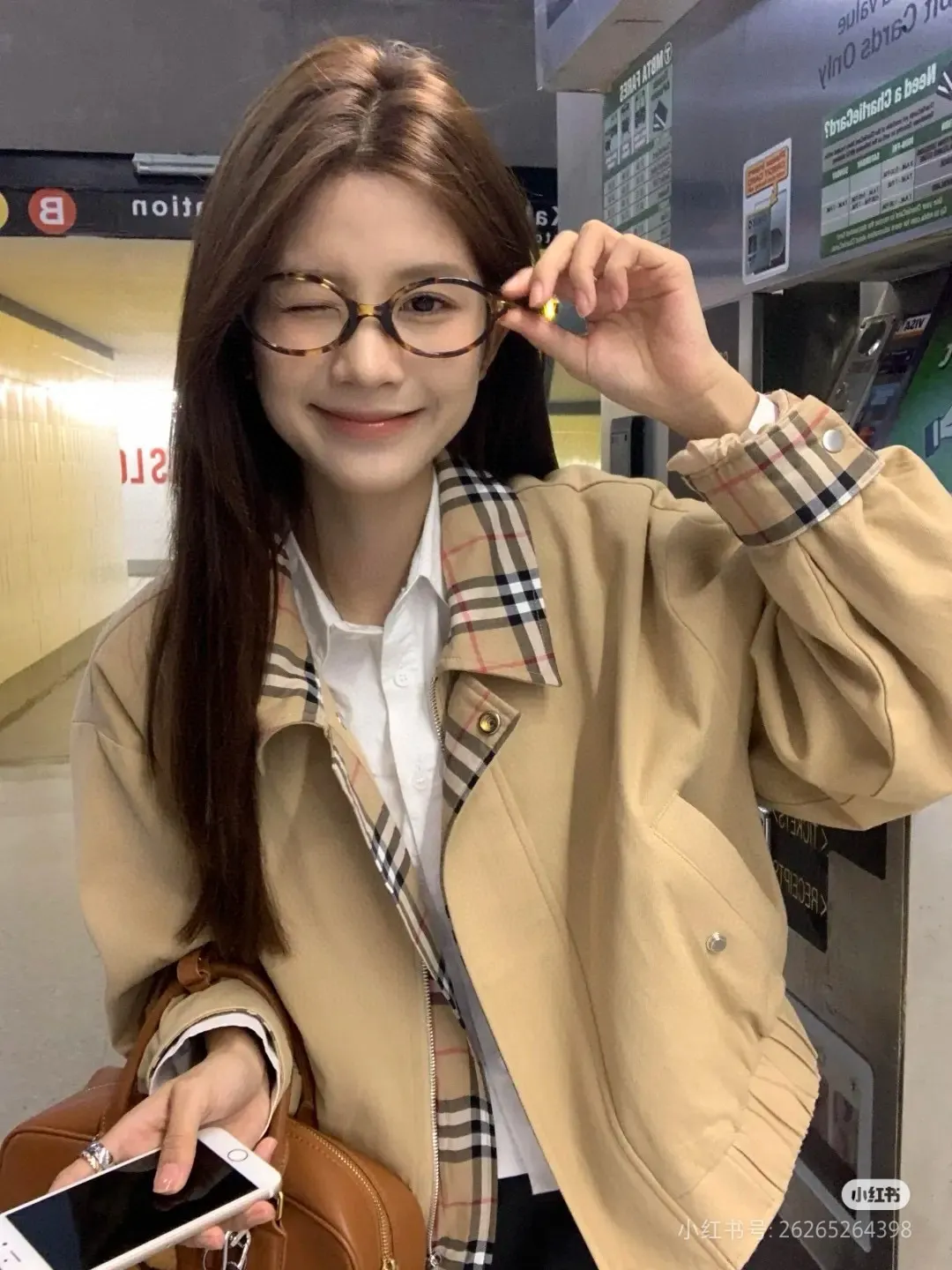 Check-Lined Harrington Jacket D20522971 — view 2