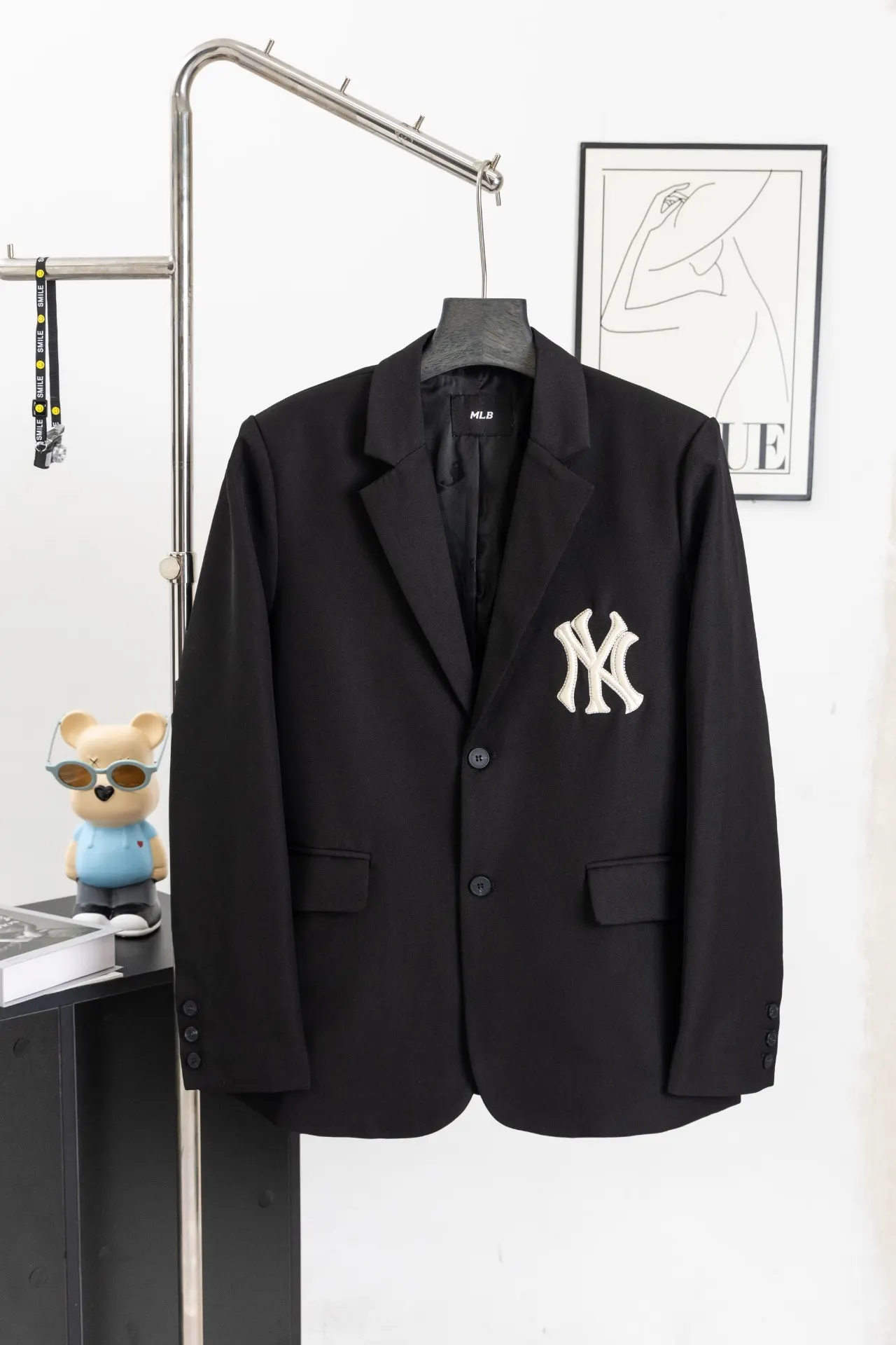 MLB NY Yankees Logo Embroidered Blazer D21022999