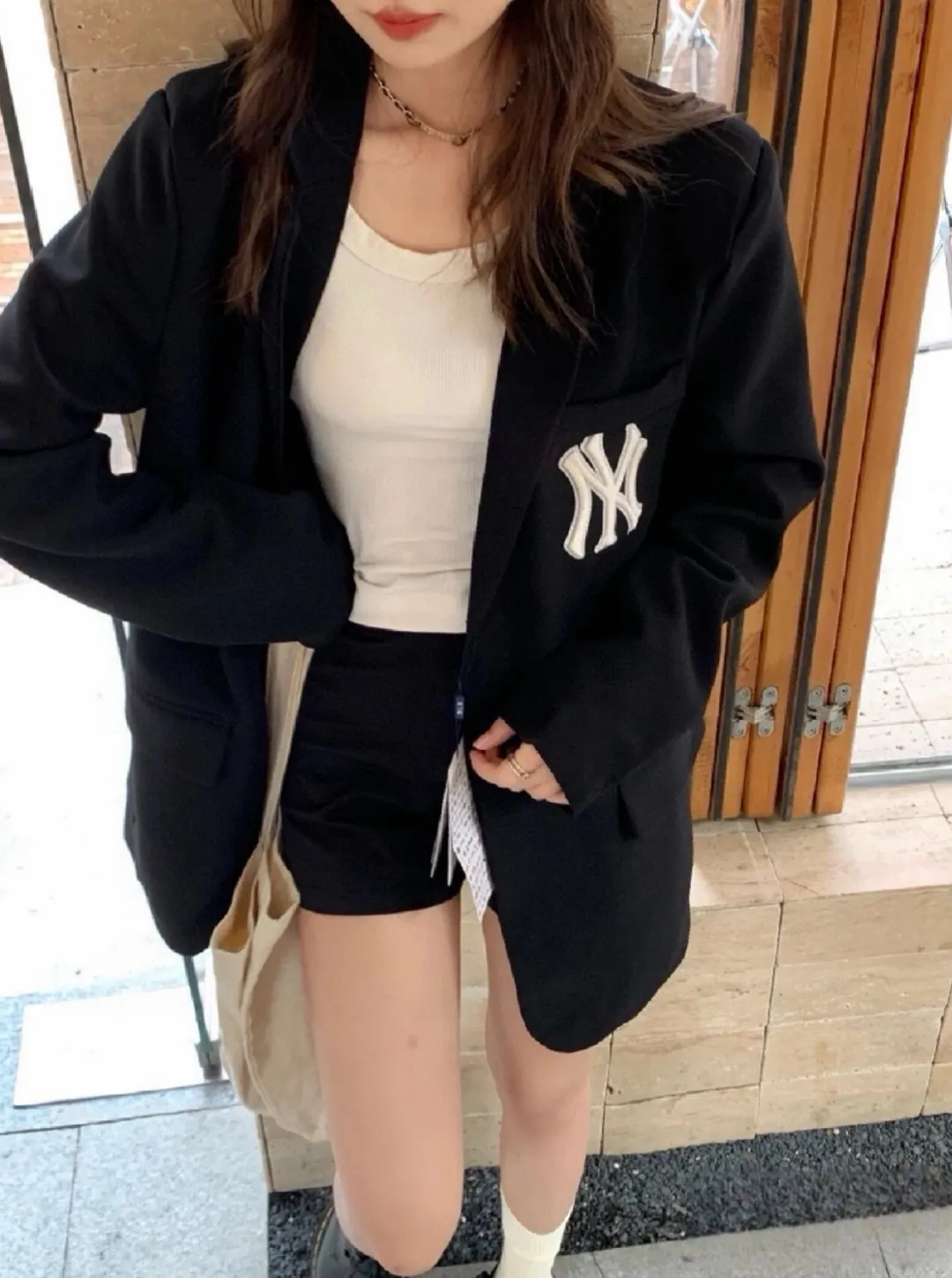 MLB NY Yankees Logo Embroidered Blazer D21022998 — view 7