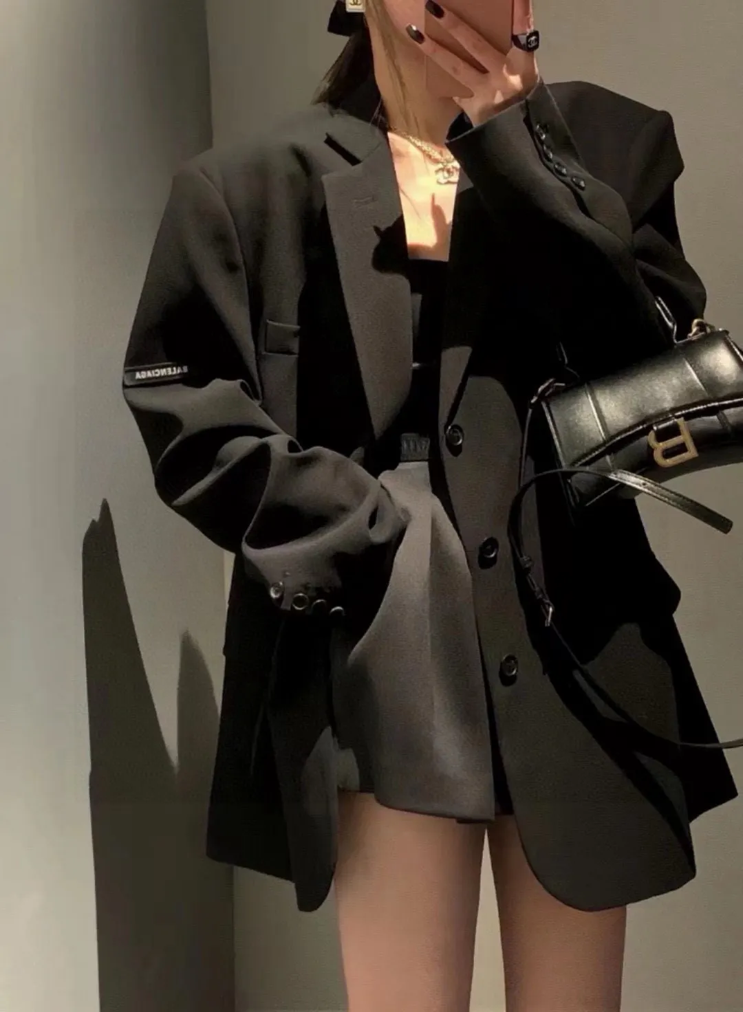 Logo-Patch Oversized Blazer D21023001 — view 6