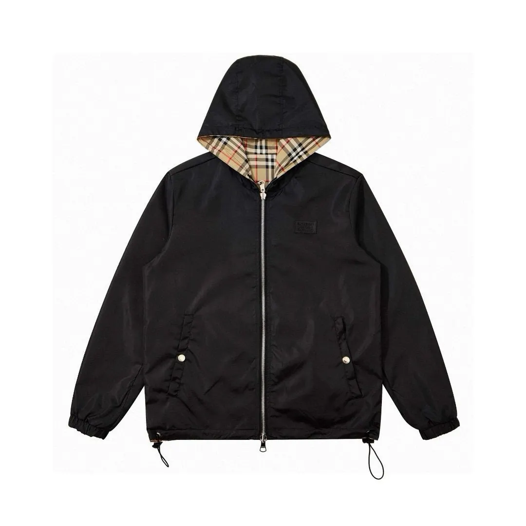 Reversible Check Hooded Jacket D23522976 — view 2