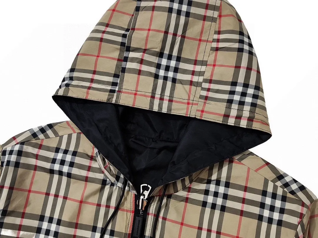 Reversible Check Hooded Jacket D23522976 — view 4