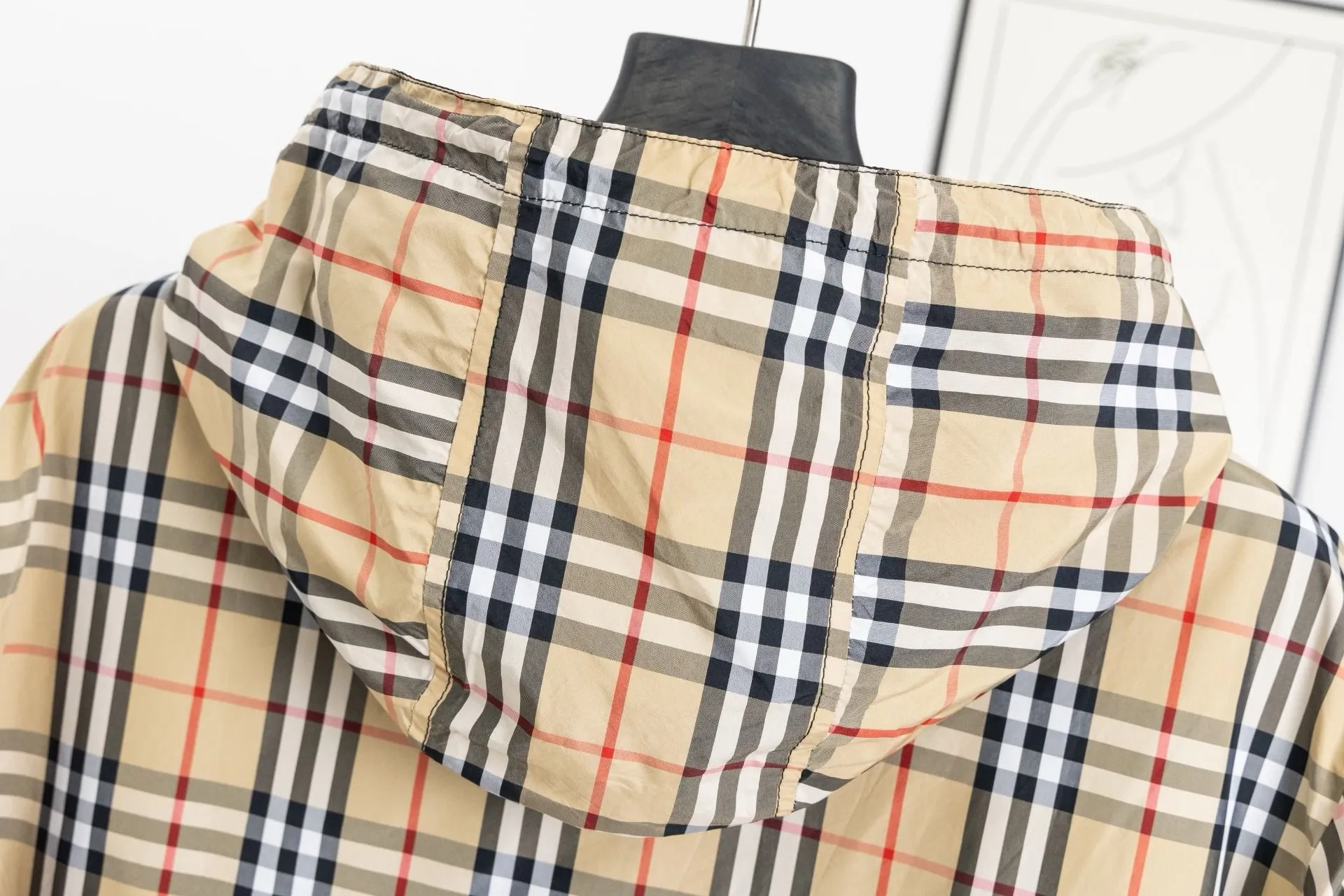 Reversible Check Hooded Jacket D23522975 — view 5