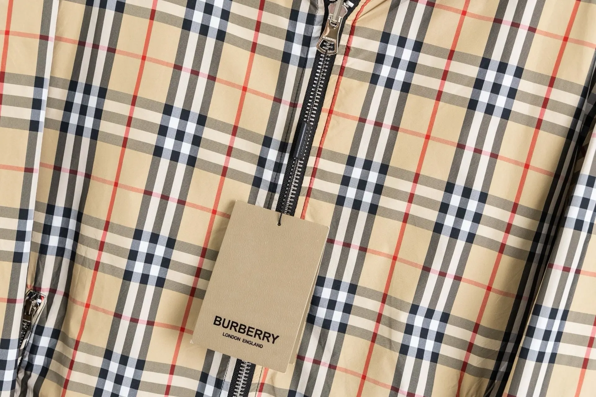 Reversible Check Hooded Jacket D23522975 — view 14