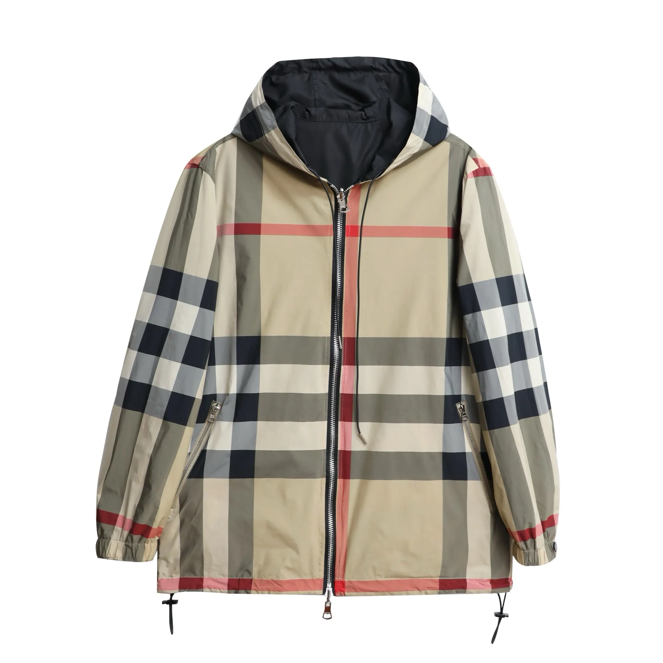 Reversible Check Hooded Jacket D23522979