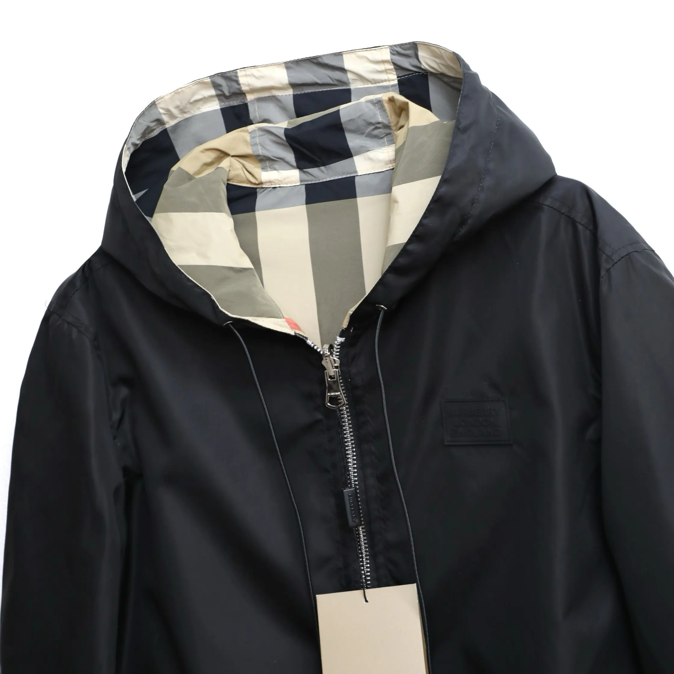 Reversible Check Hooded Jacket D23522979 — view 4