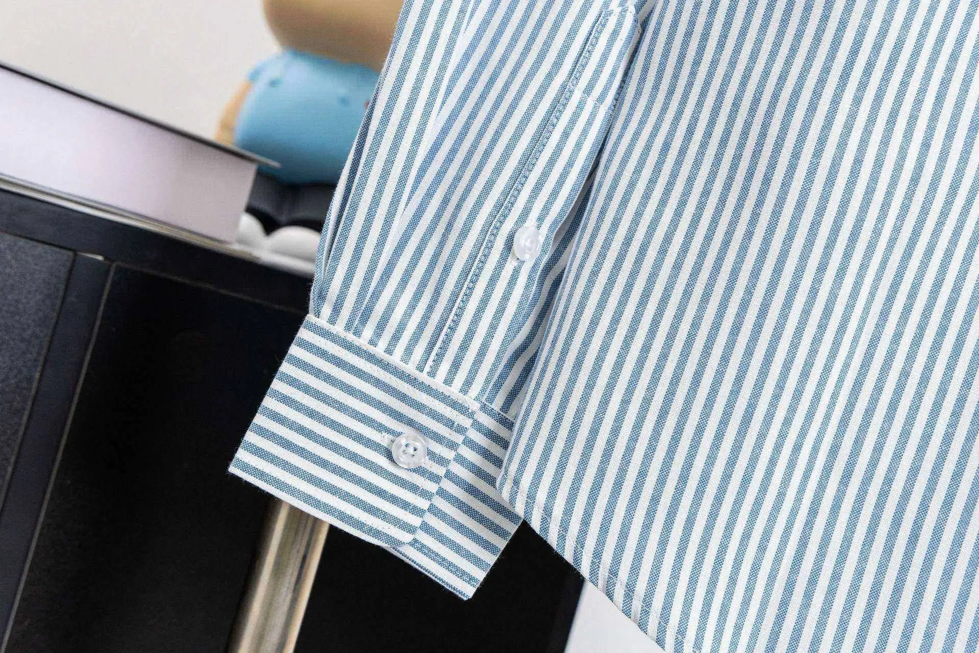 Striped Cotton Oxford Shirt D15523019 — view 6