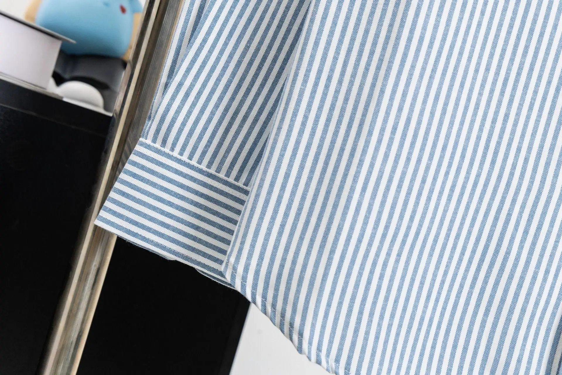 Striped Cotton Oxford Shirt D15523019 — view 9
