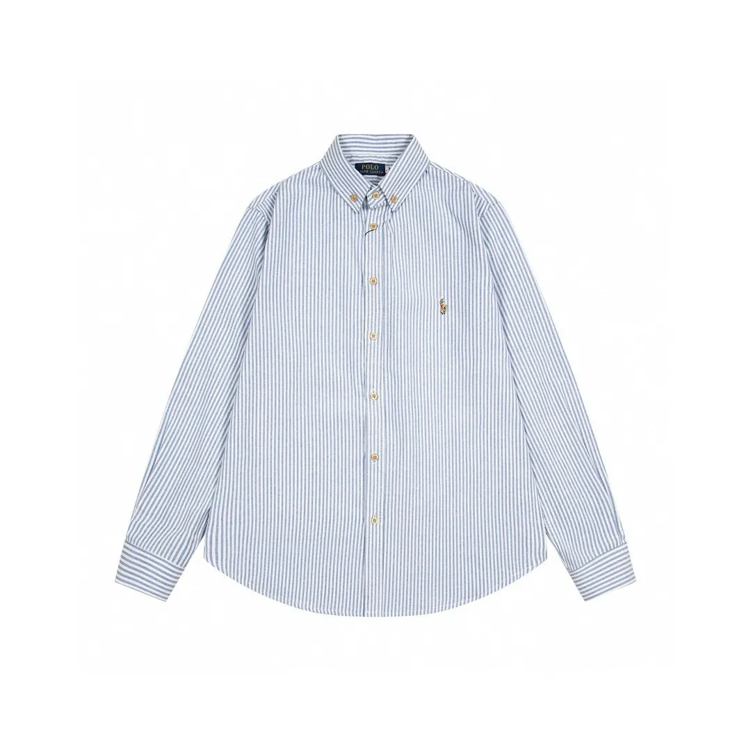 Slim-Fit Striped Cotton Oxford Shirt D15523020