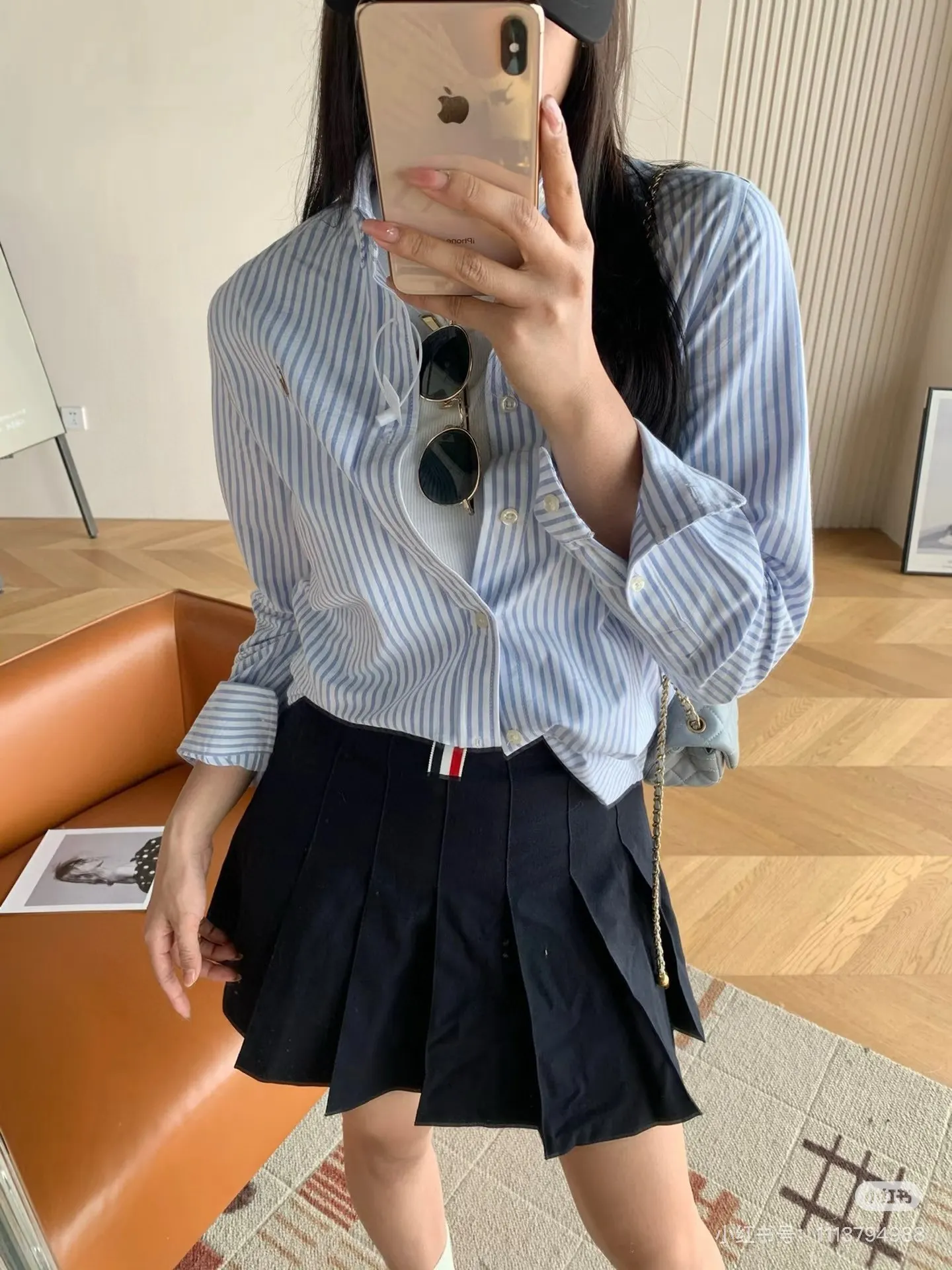 Striped Cotton Oxford Casual Shirt D15523018 — view 5