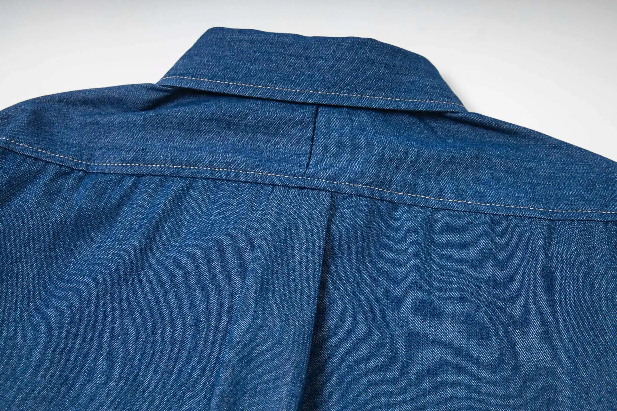 Button-Down Logo-Embroidered Denim Shirt D16521557 — view 4