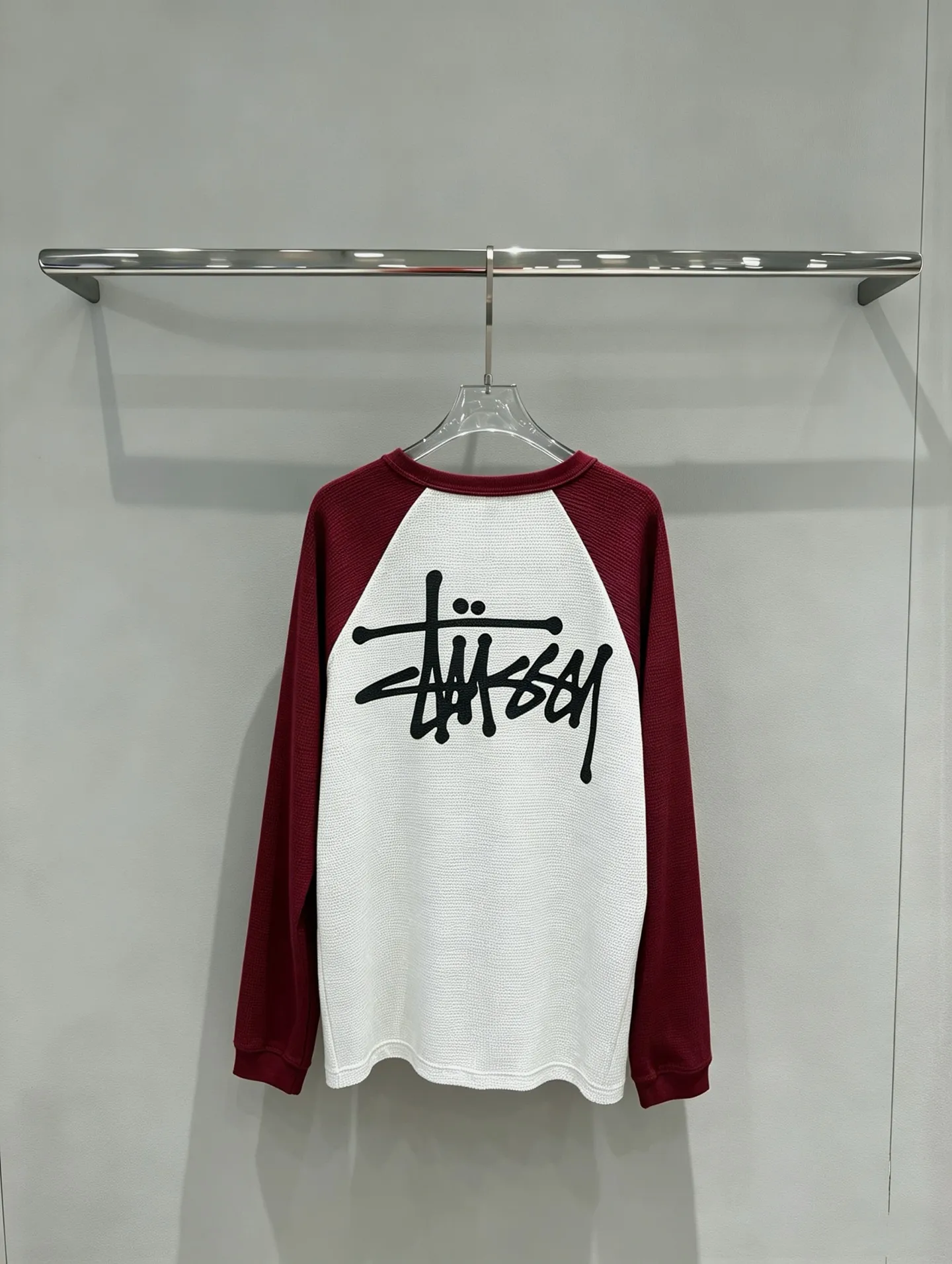 Stussy Waffle-Knit Raglan Long-Sleeve T-Shirt D18020285 — view 2