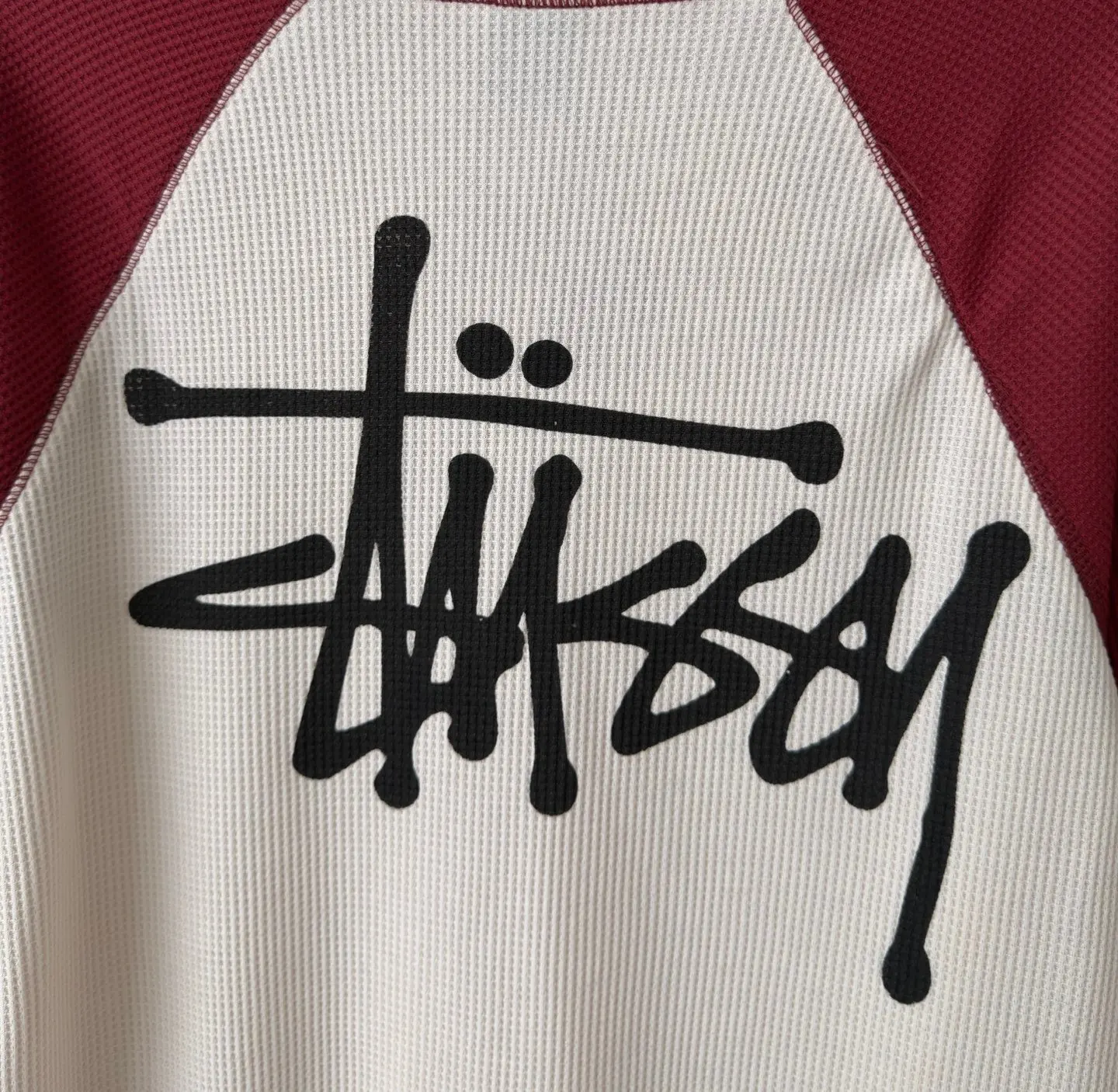 Stussy Waffle-Knit Raglan Long-Sleeve T-Shirt D18020285 — view 5